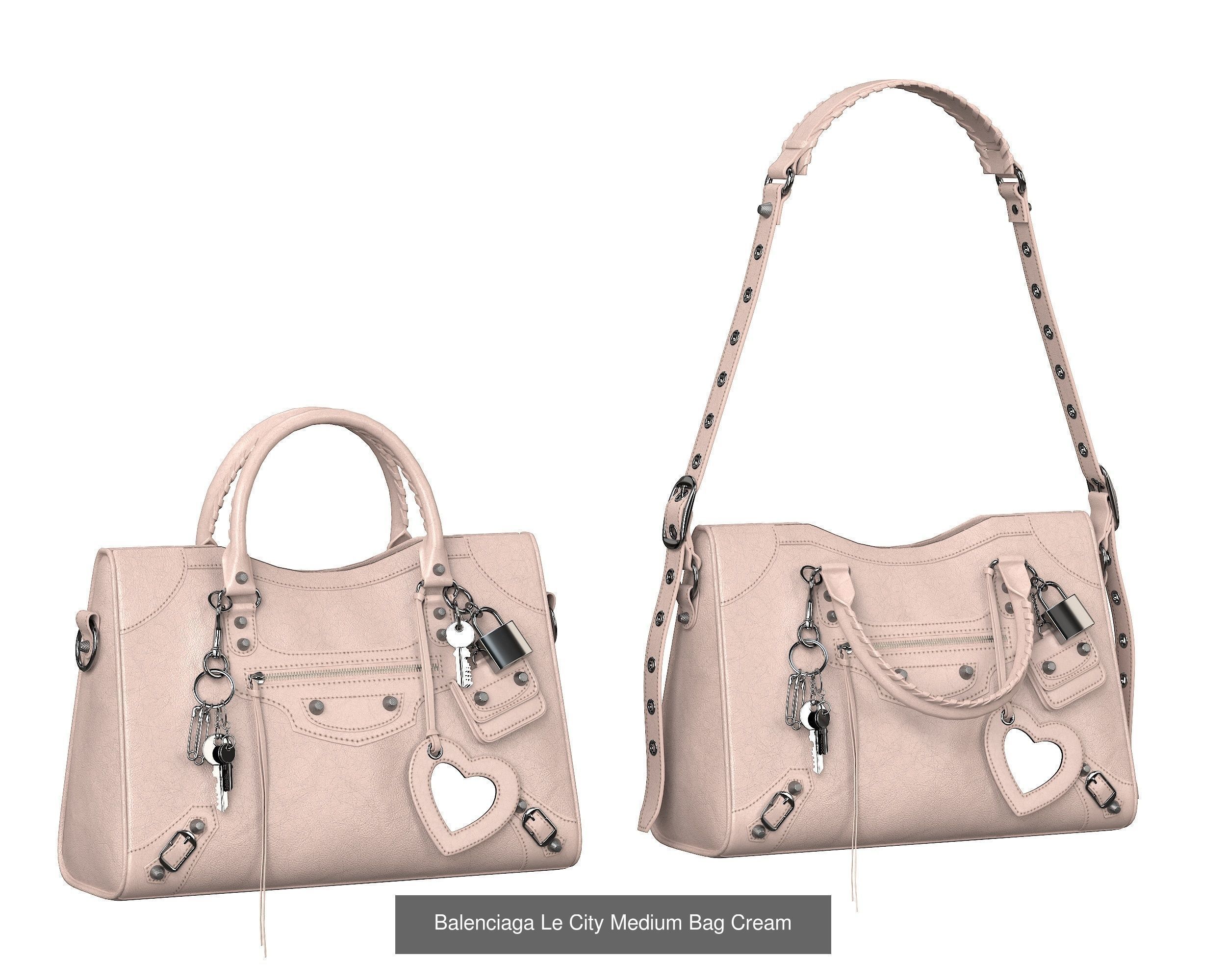 Balenciaga Le City Medium Bag 3D Model Collection_3