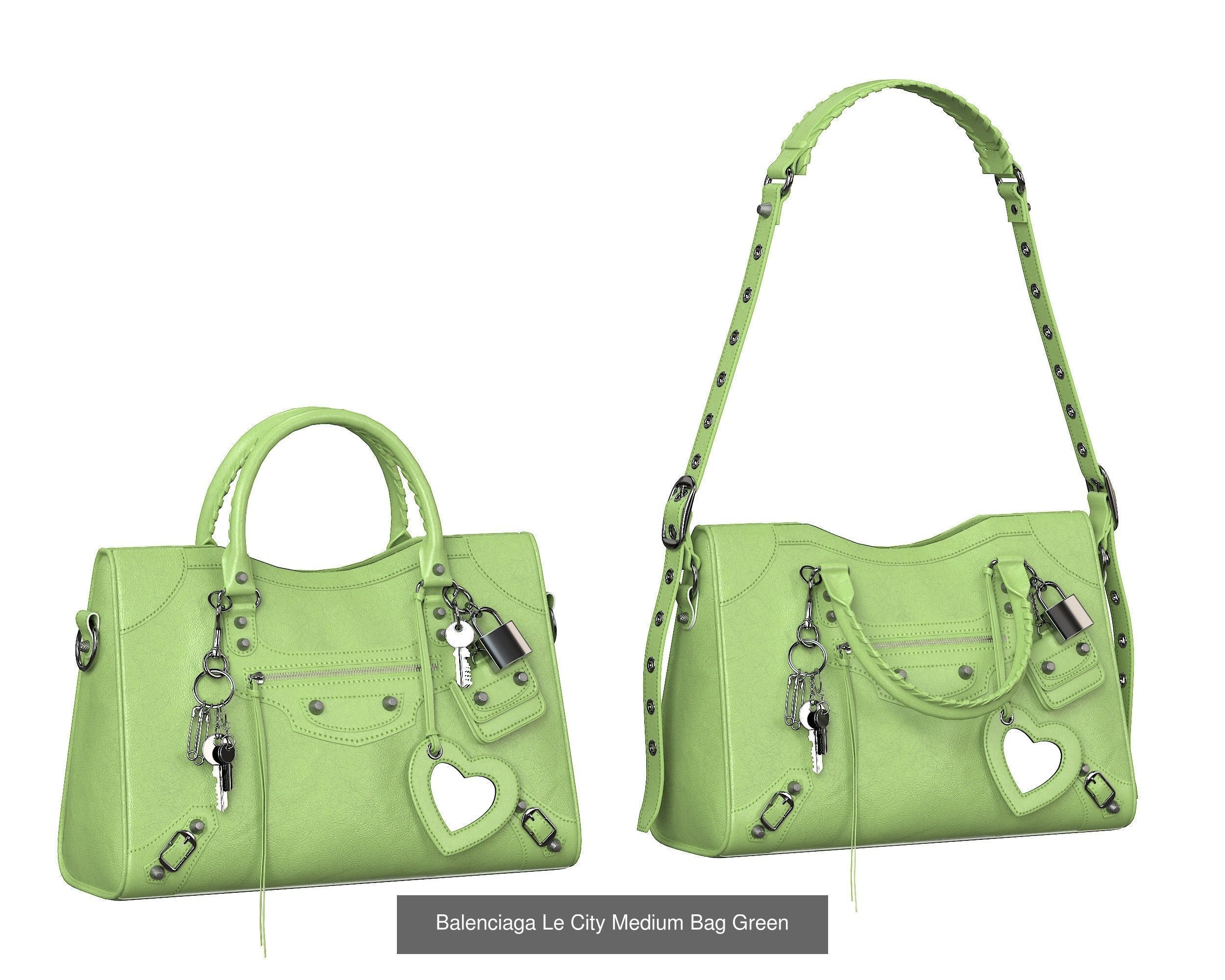 Balenciaga Le City Medium Bag 3D Model Collection_4