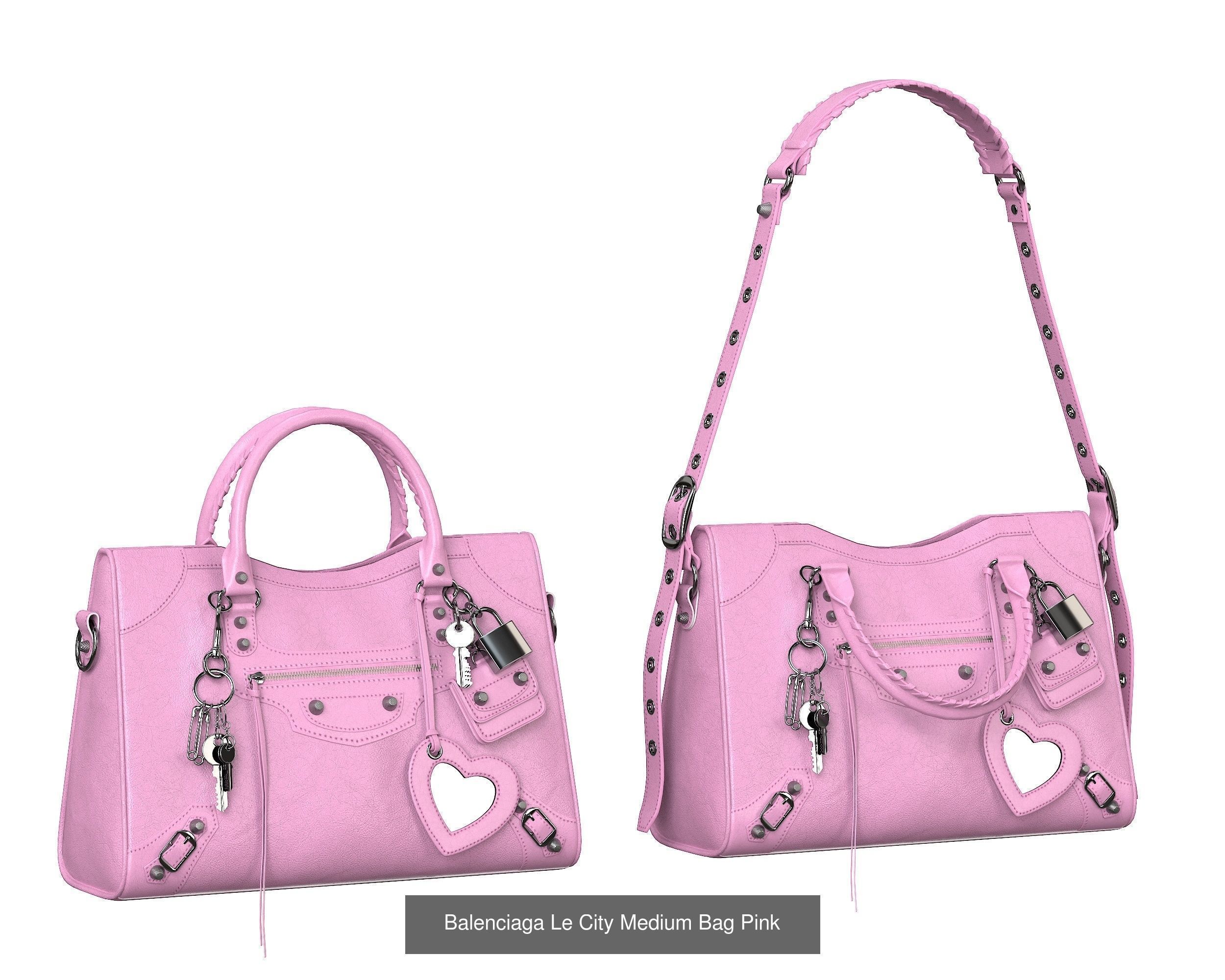 Balenciaga Le City Medium Bag 3D Model Collection_1