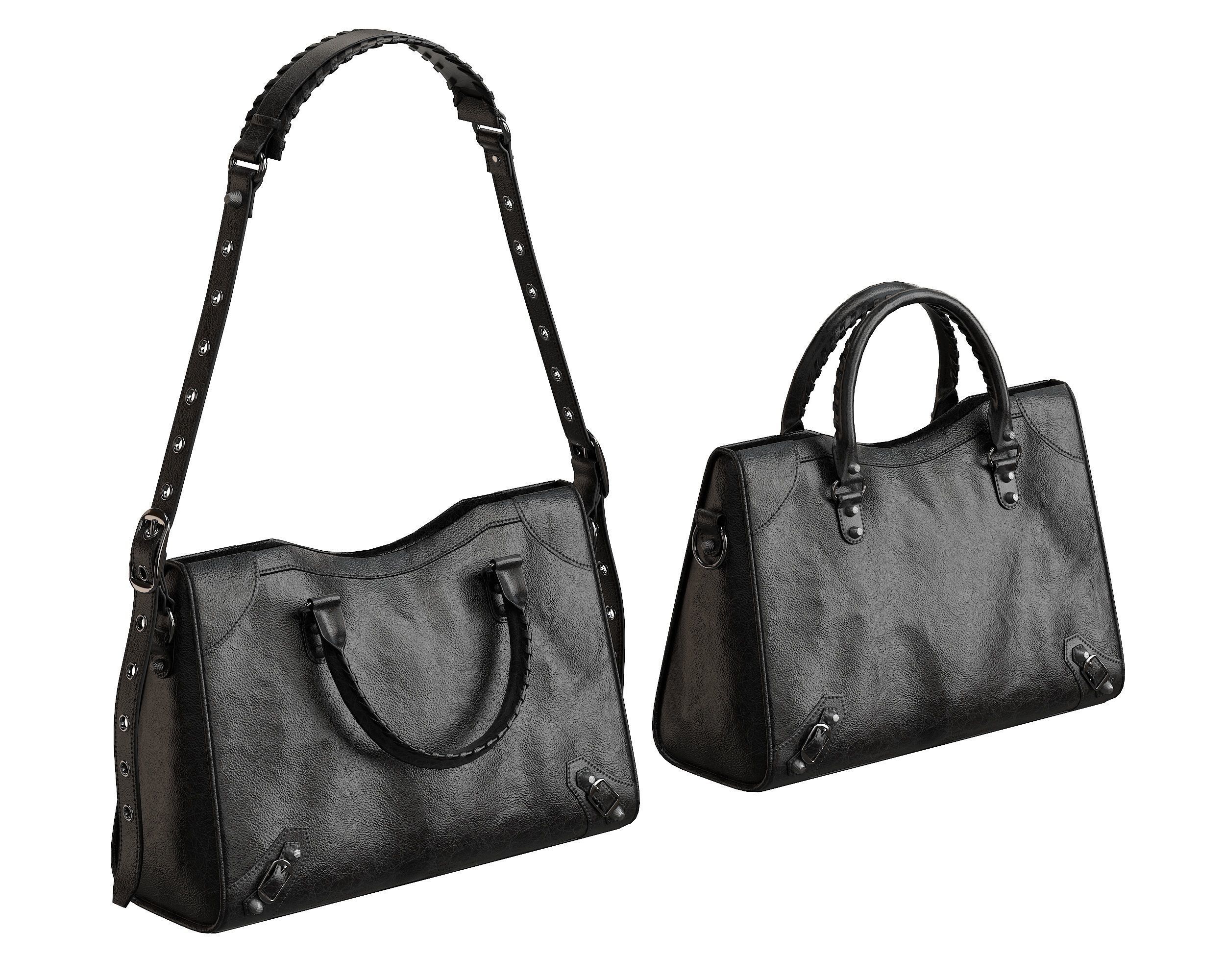 Balenciaga Le City Medium Bag 3D Model Collection_7