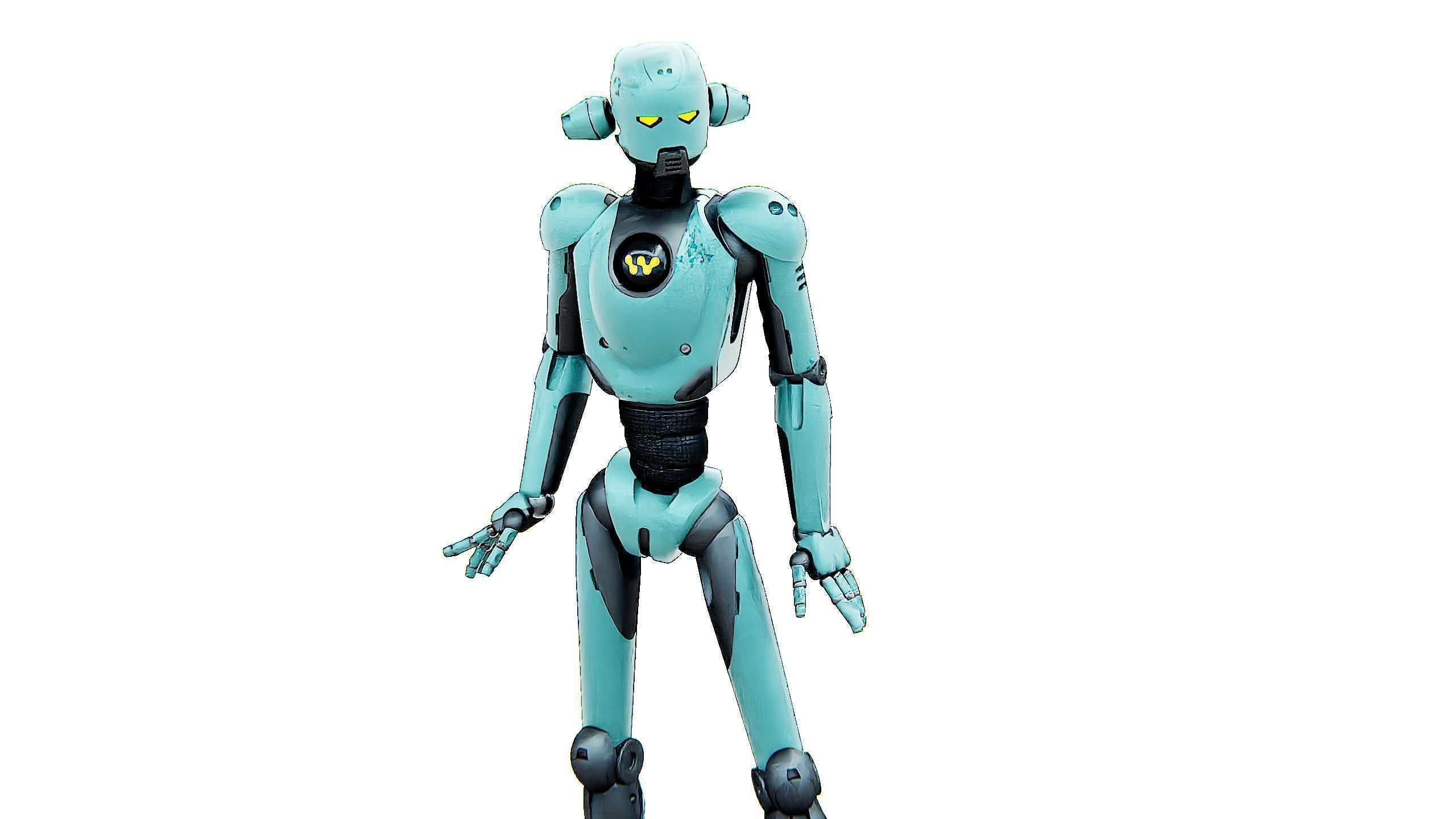 ANDROID JUNO FEMALE B Rigged for Unreal Engine - Unity - MIXAMO 3D model_29