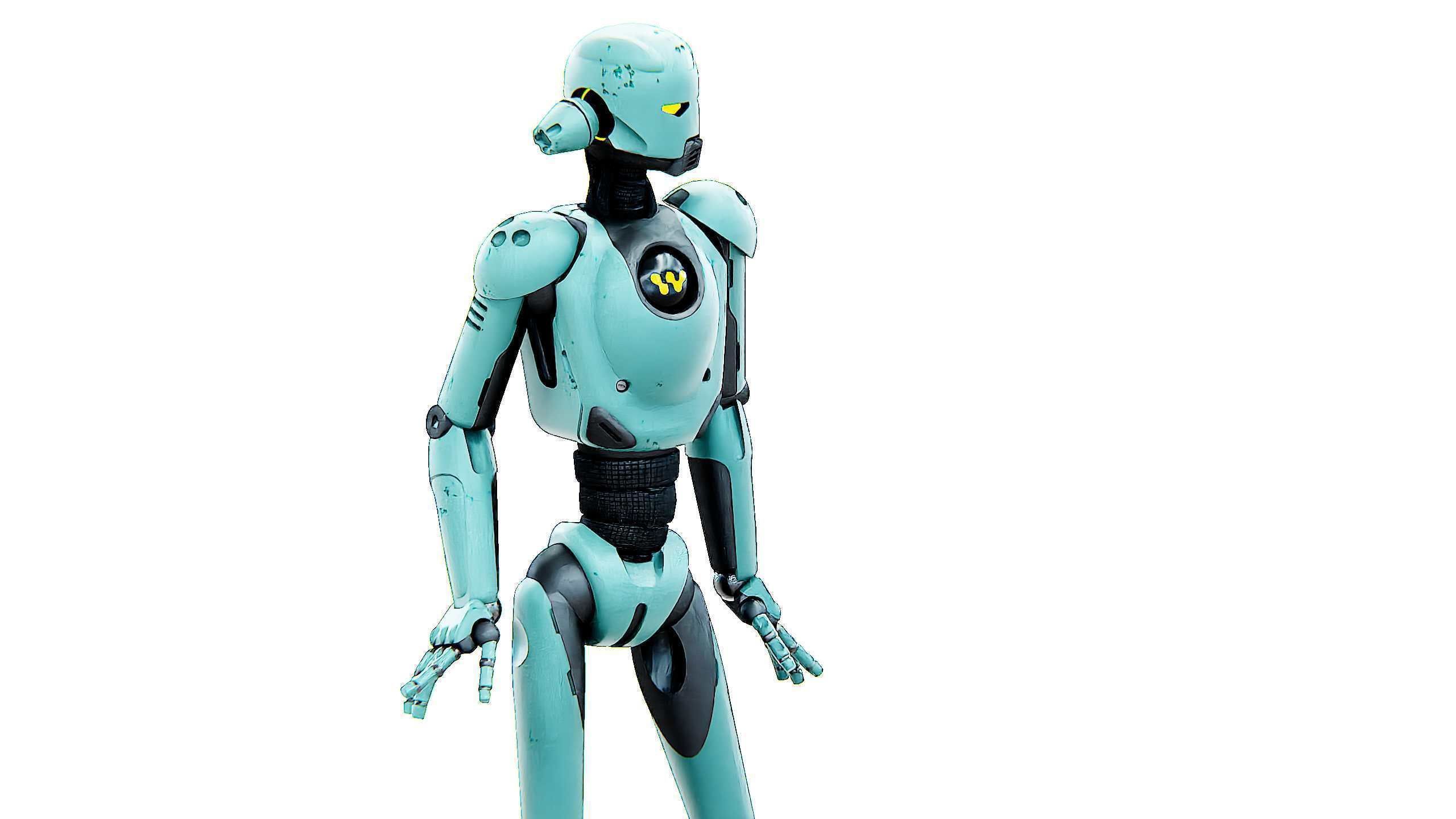 ANDROID JUNO FEMALE B Rigged for Unreal Engine - Unity - MIXAMO 3D model_3