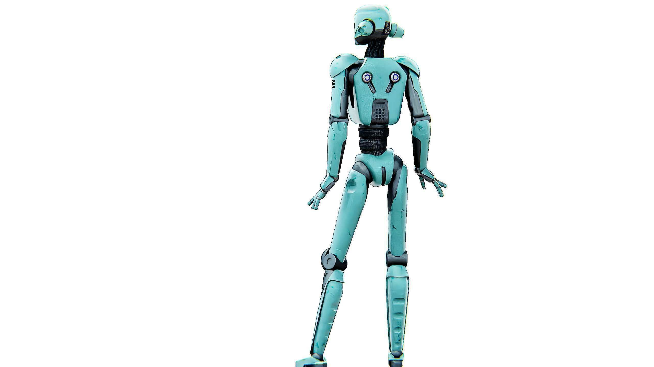 ANDROID JUNO FEMALE B Rigged for Unreal Engine - Unity - MIXAMO 3D model_12