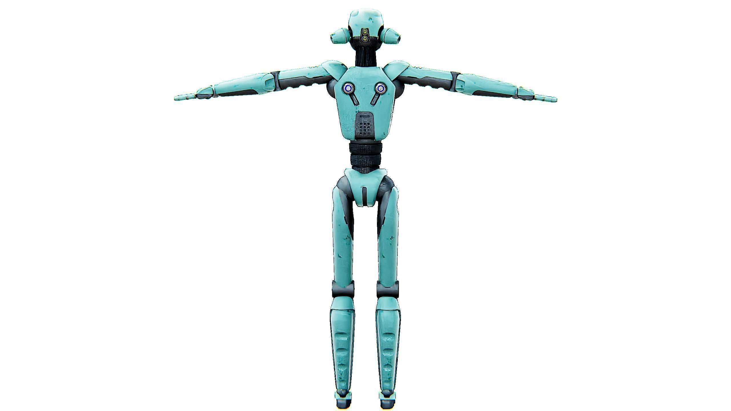 ANDROID JUNO FEMALE B Rigged for Unreal Engine - Unity - MIXAMO 3D model_31