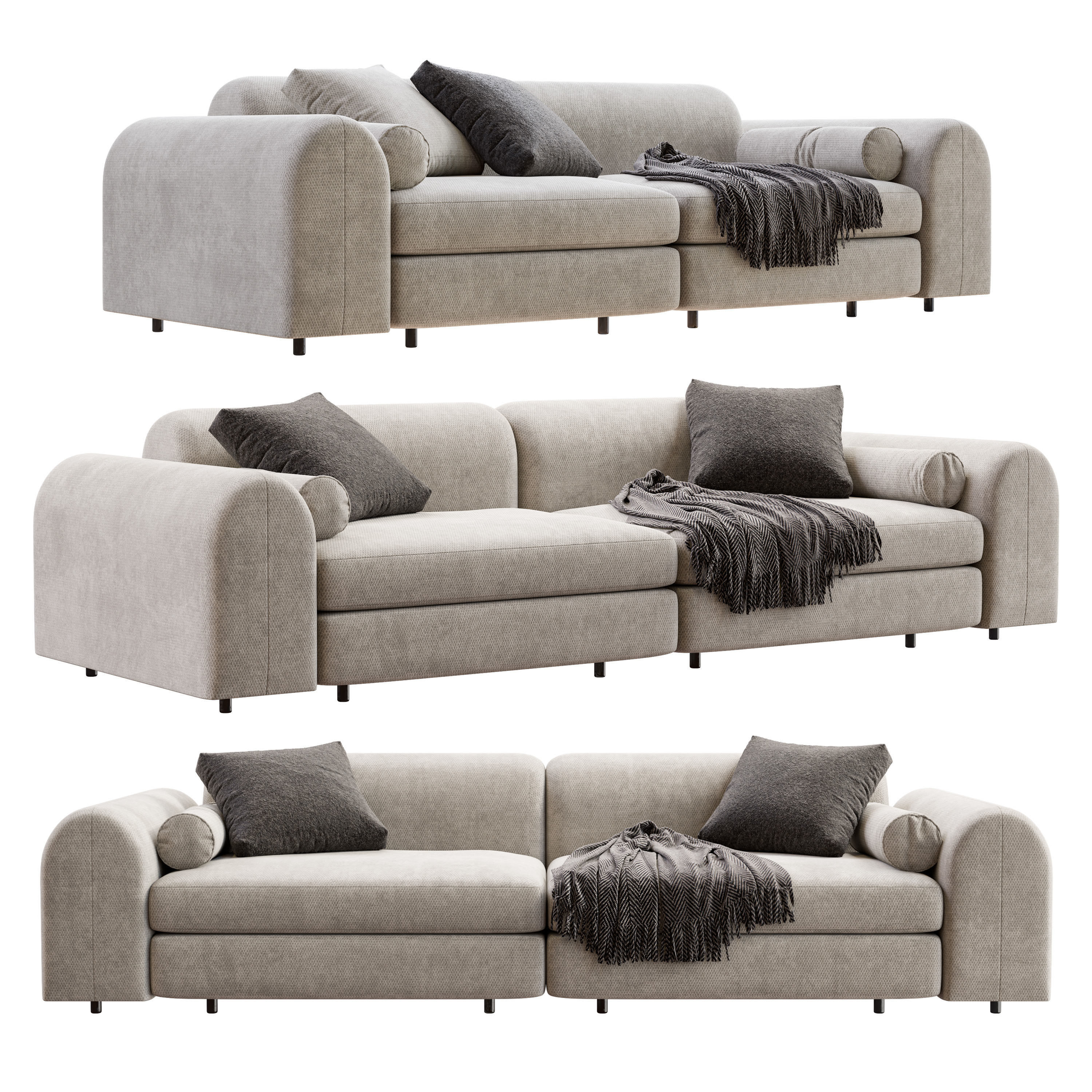 Arflex Edo Sofa 3D model_1
