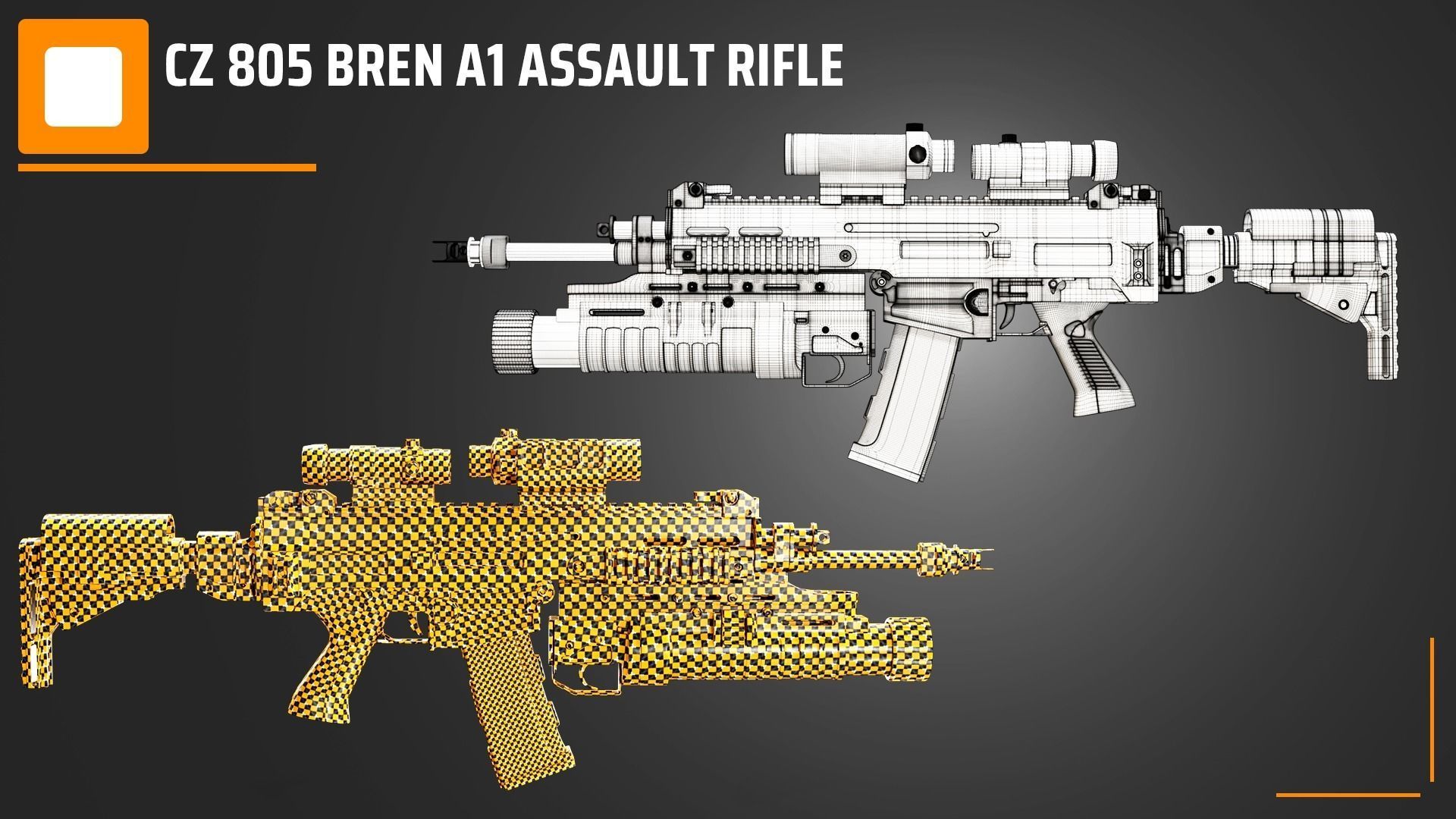 CZ 805 Bren A1 Assult Rifle 3D model_6