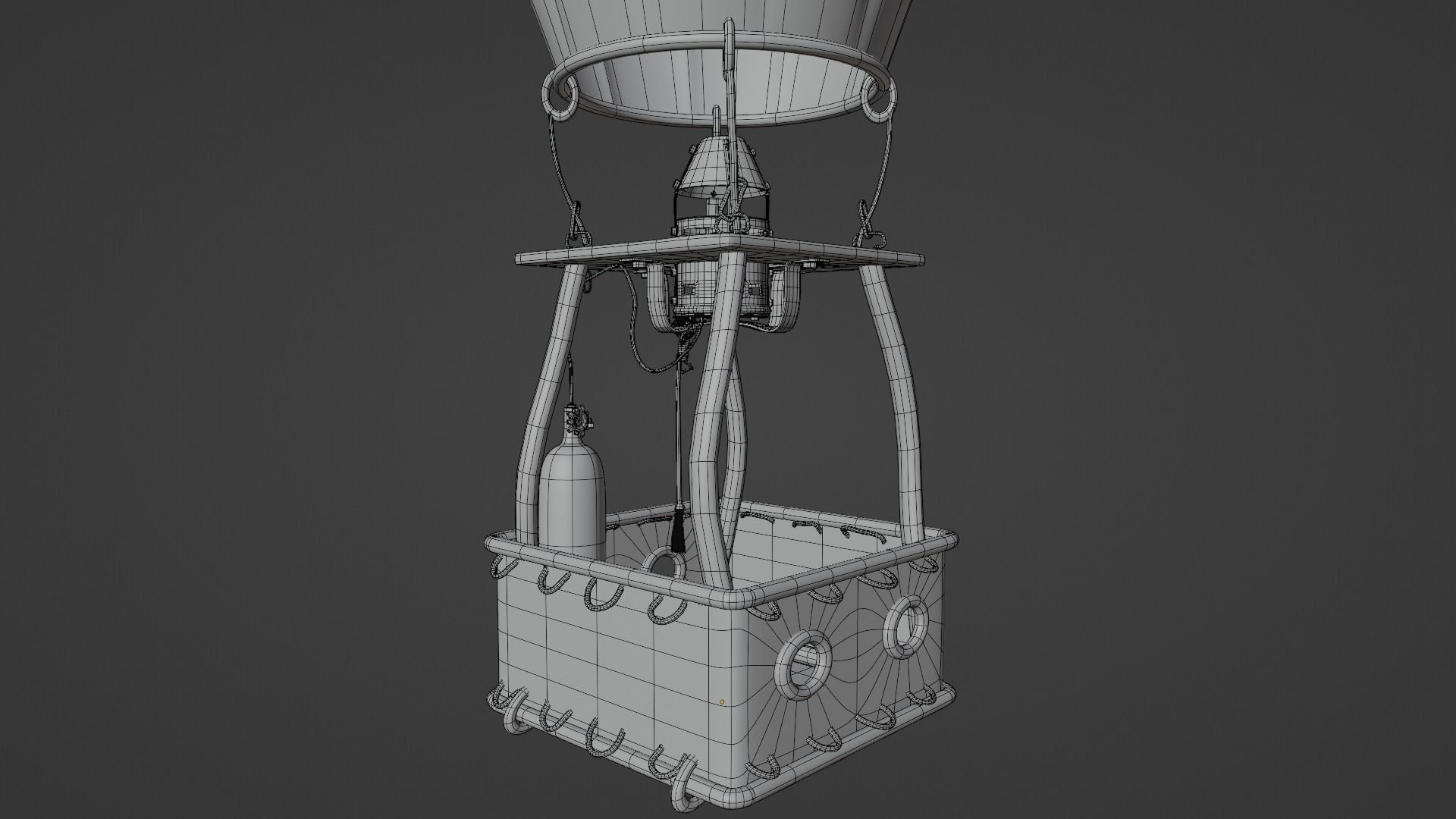 Hot Air Balloon 3D model_14