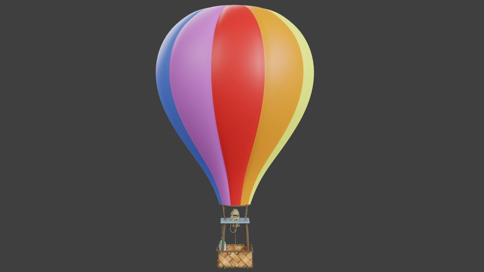 Hot Air Balloon 3D model_3