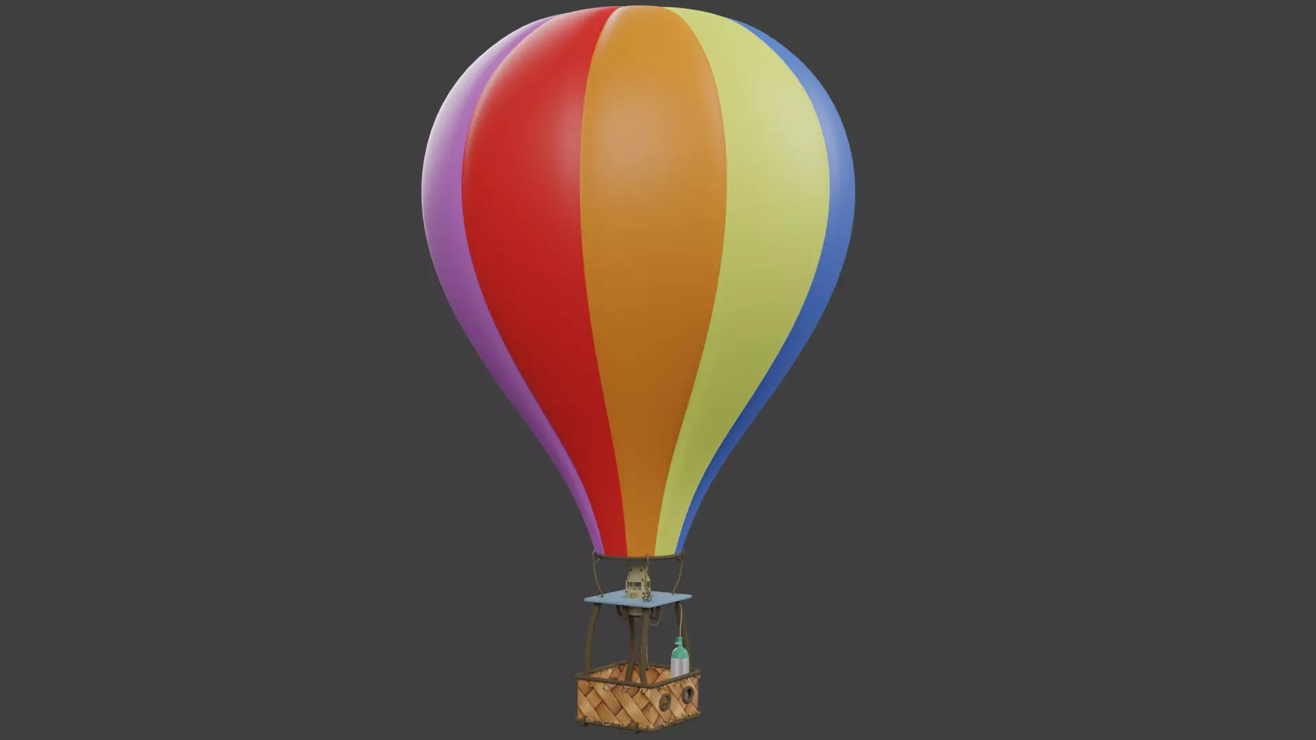 Hot Air Balloon 3D model_0