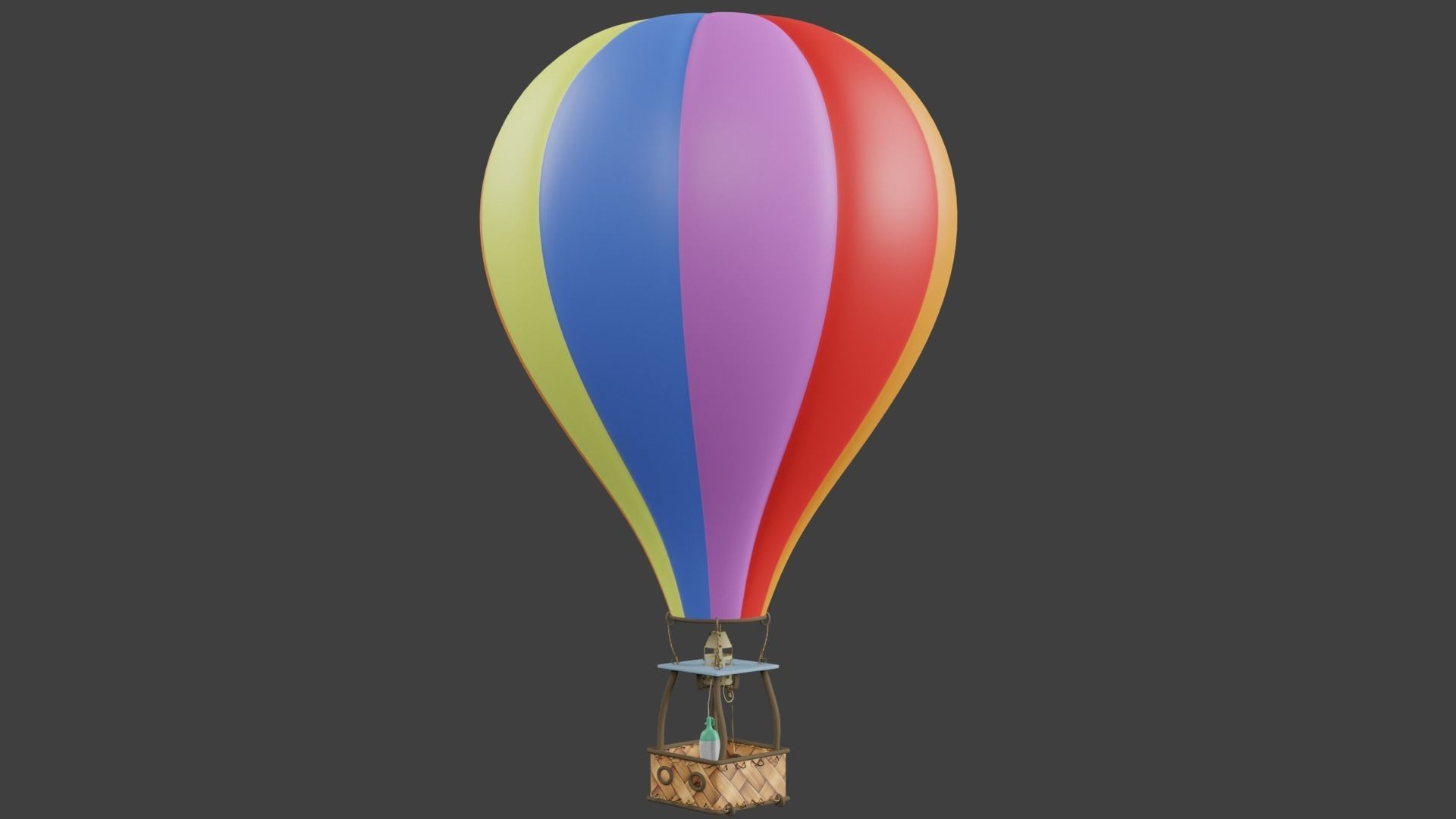 Hot Air Balloon 3D model_2
