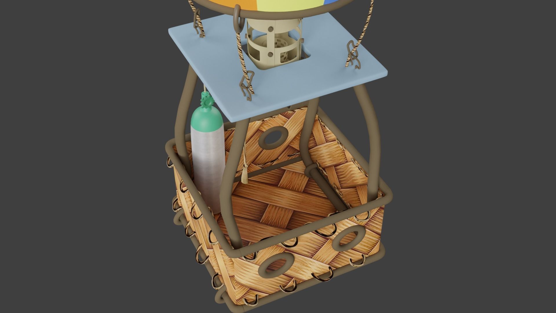 Hot Air Balloon 3D model_6