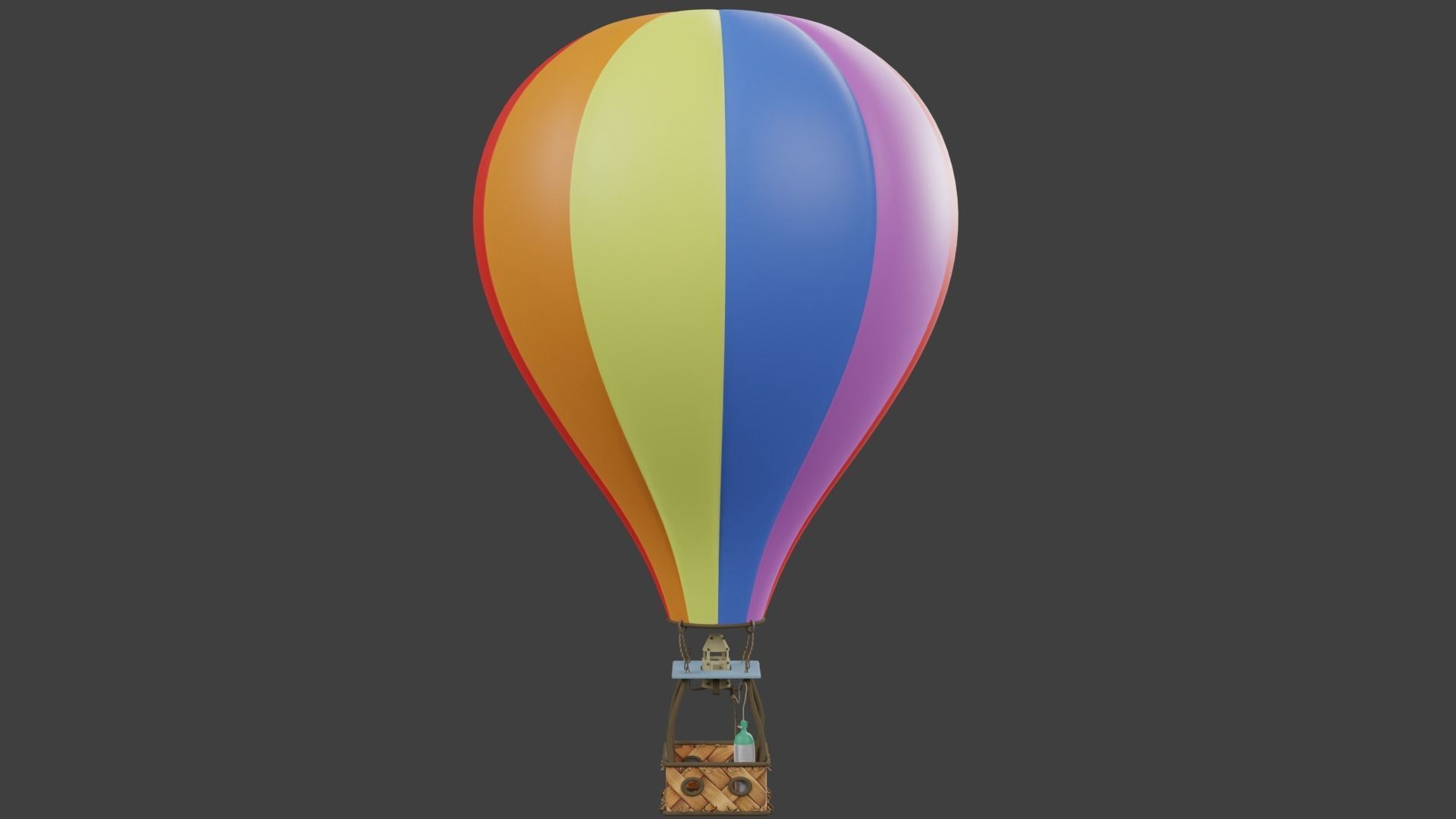 Hot Air Balloon 3D model_1