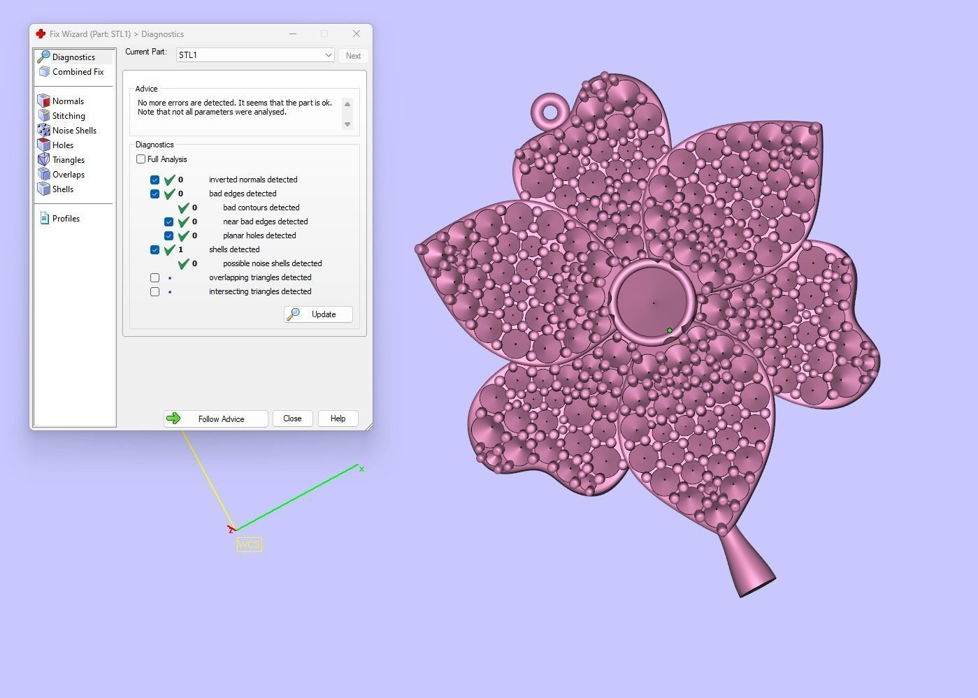 Flower Pendant  3D print model_11