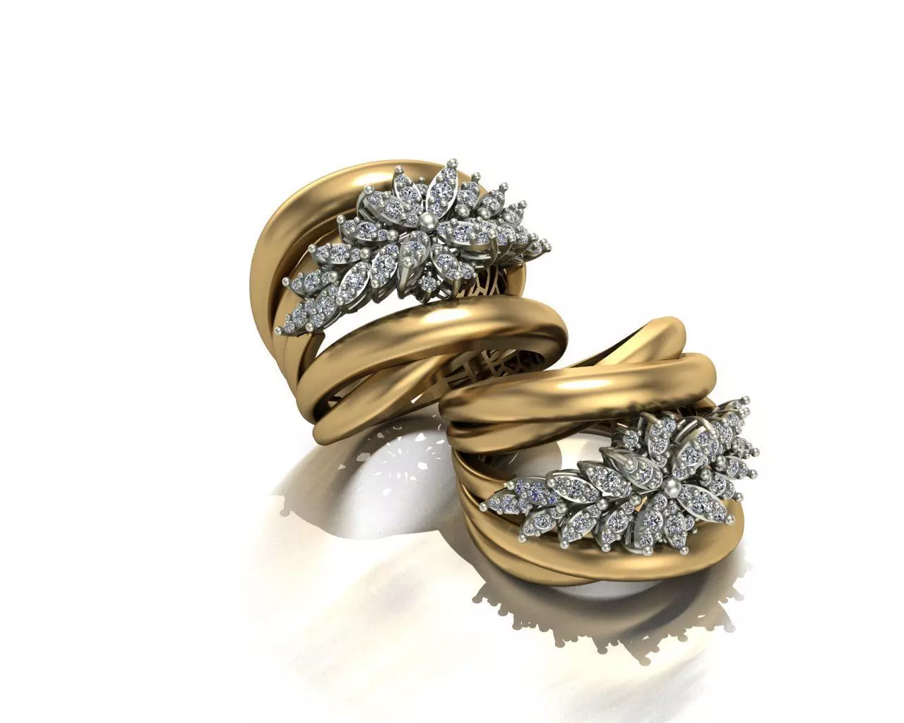 Marquise ring 3D print model_0