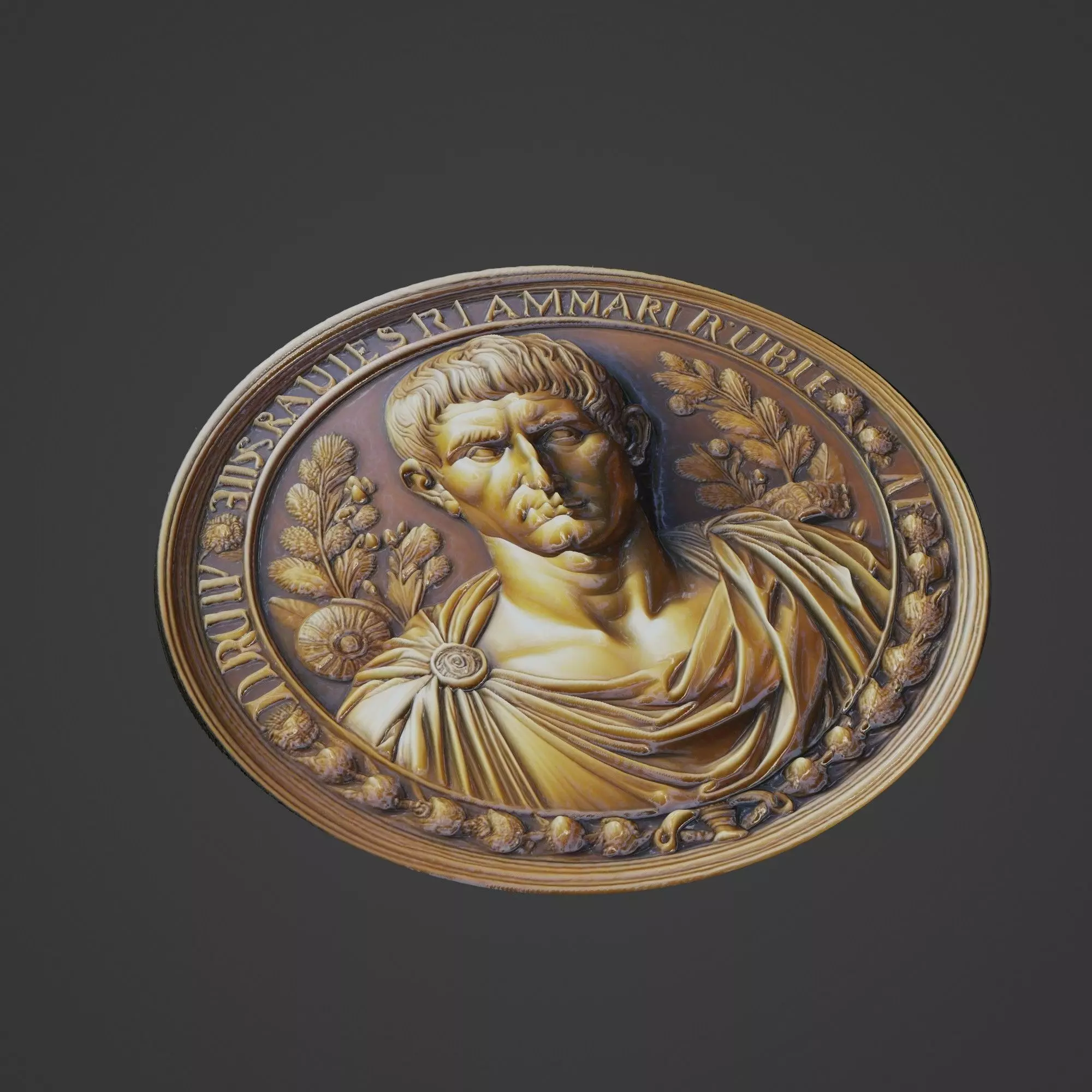 Gaius Marius Medallion 3D print model_0
