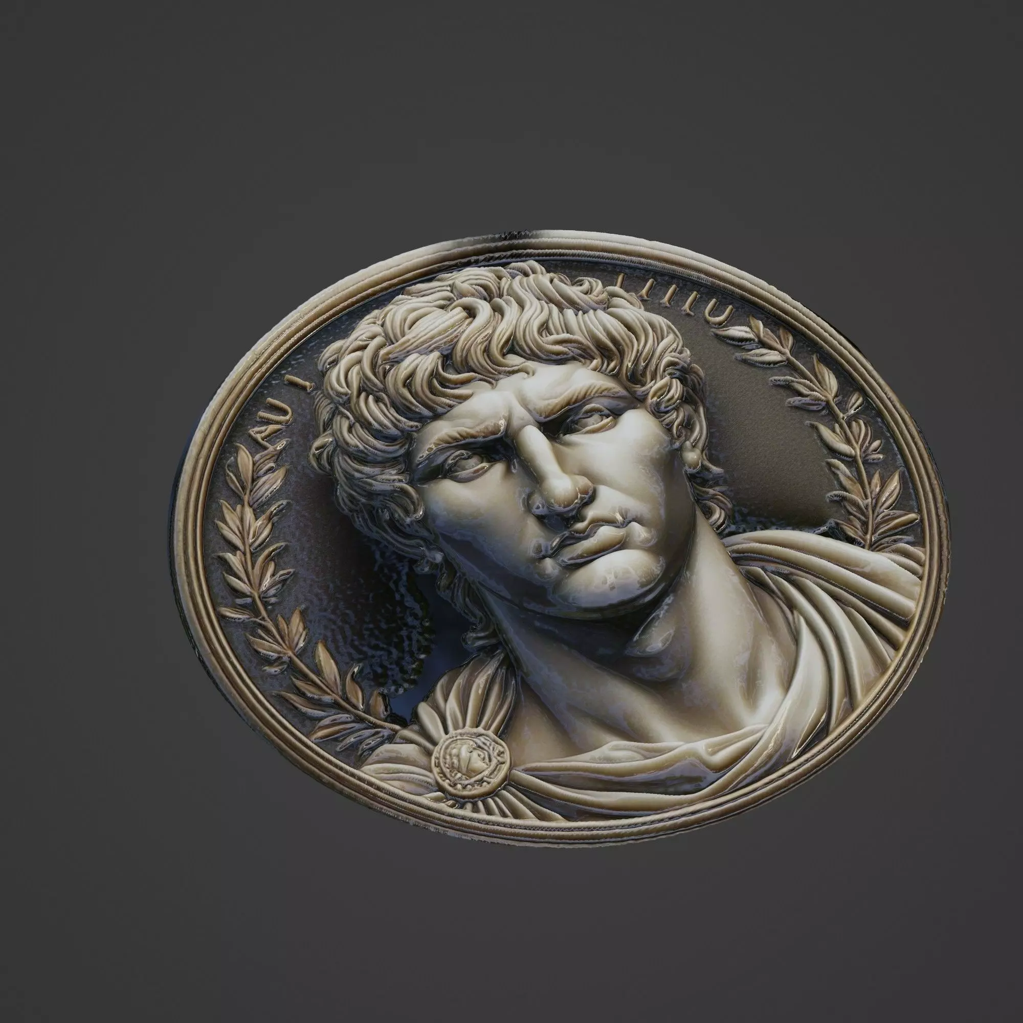 Gaius Marius Medallion 3D print model