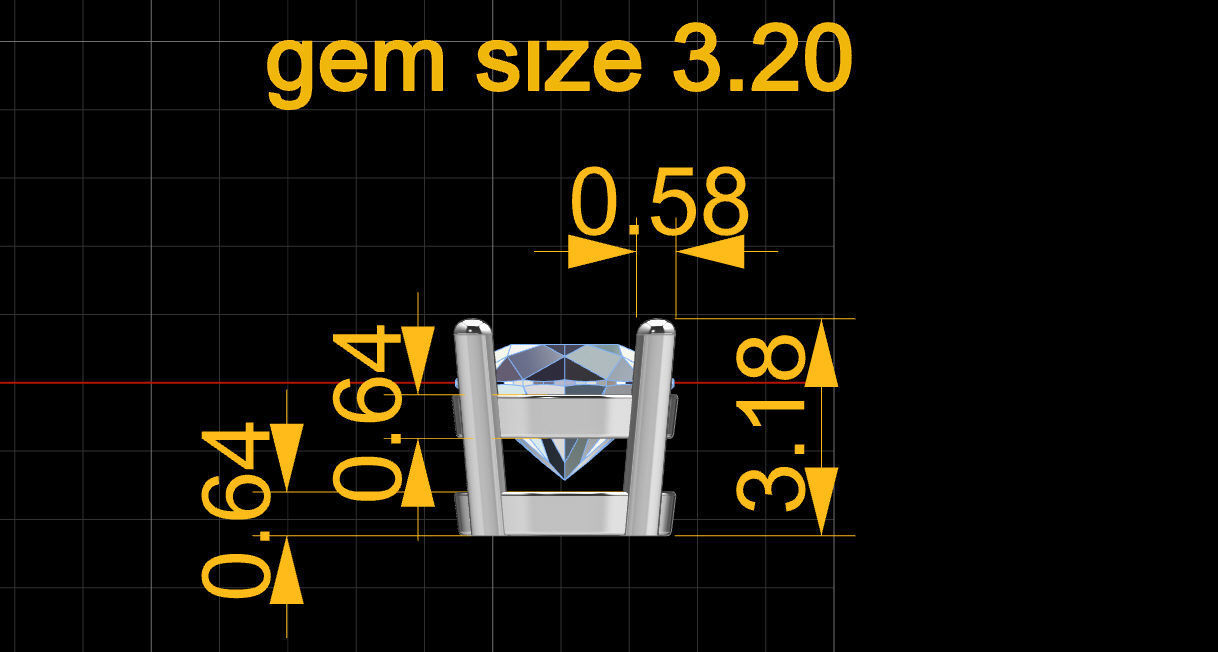 Package of head builder round gem 3D print model_24