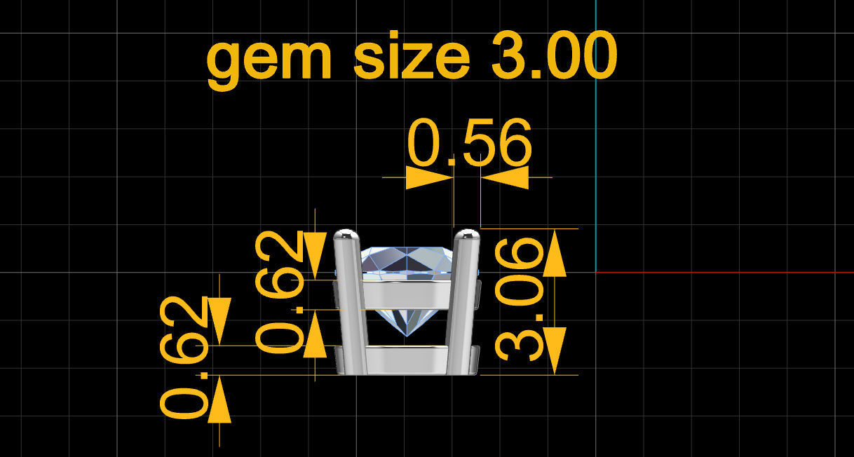 Package of head builder round gem 3D print model_22