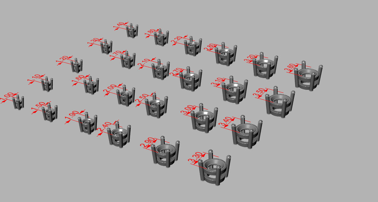 Package of head builder round gem 3D print model_30