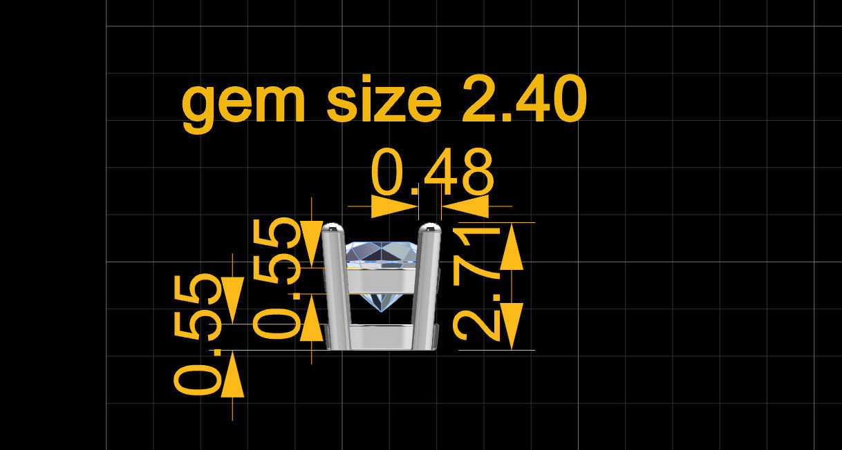 Package of head builder round gem 3D print model_17