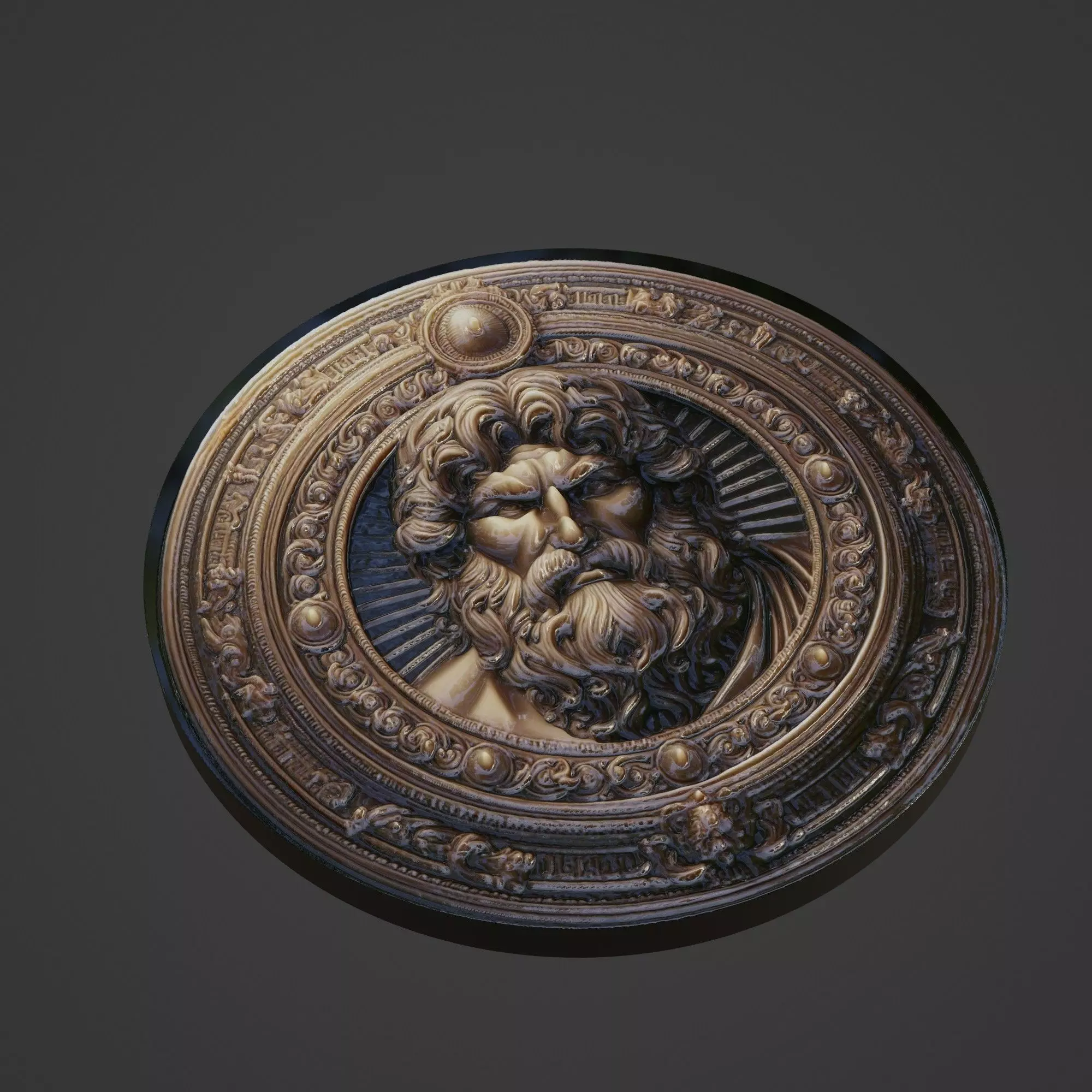 Leonidas Medallion 3D print model