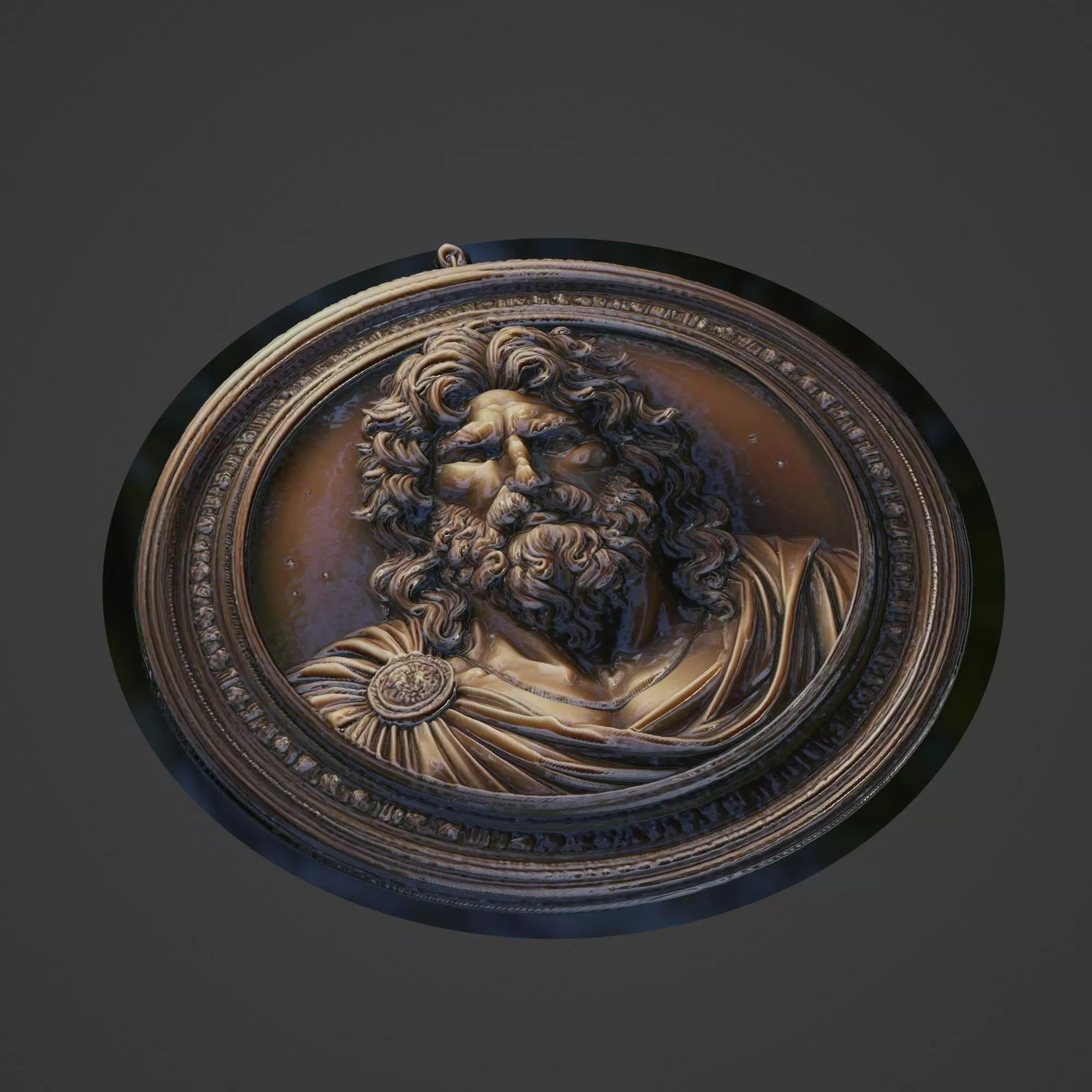 Leonidas Medallion 3D print model_0