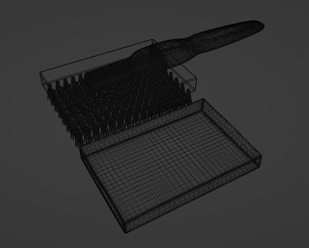 Car cleaning Sponge and Brush Set Low-poly 3D model 3