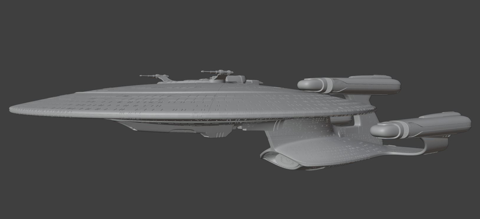 Galaxy class stls 3D print model_1