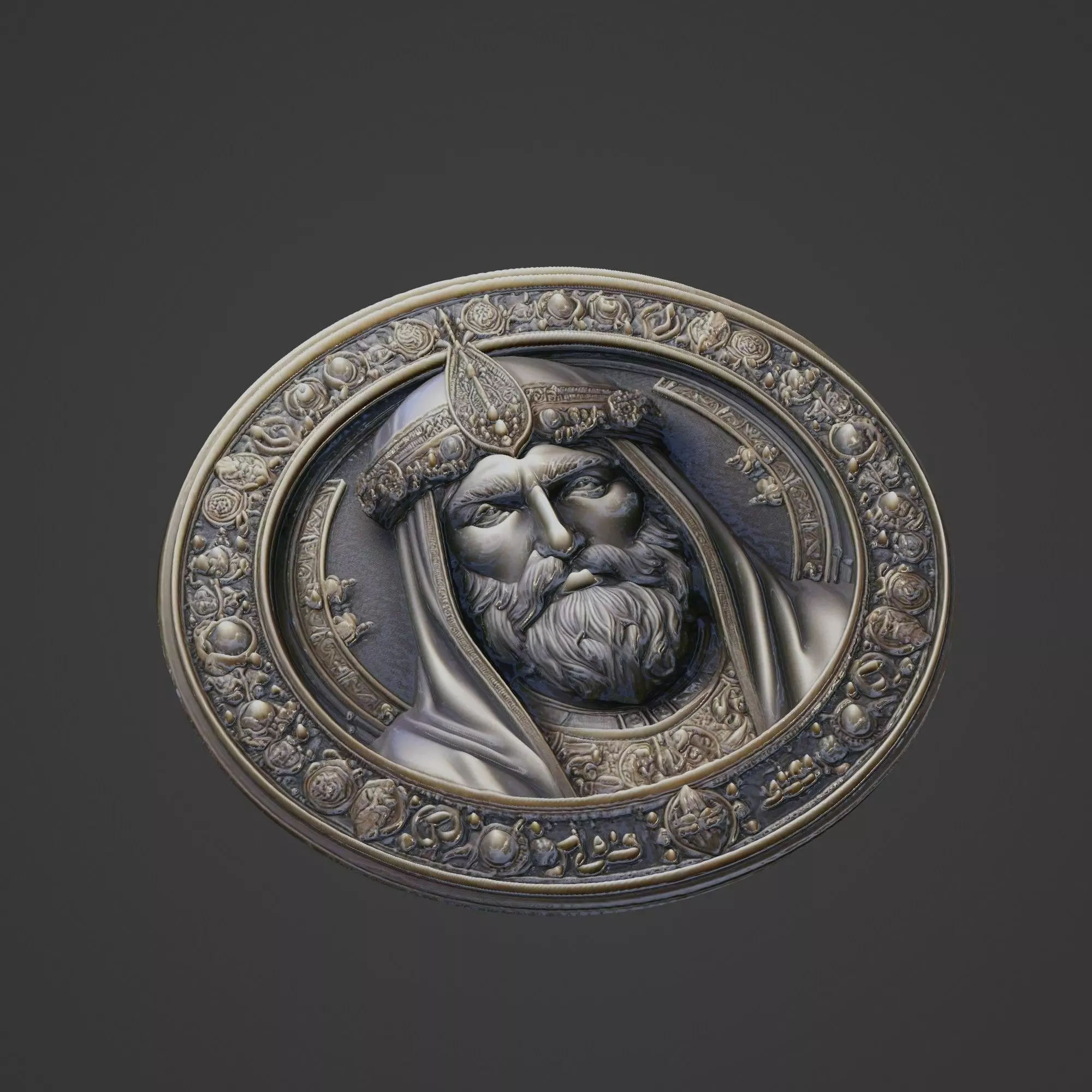Saladin Medallion 3D print model_0