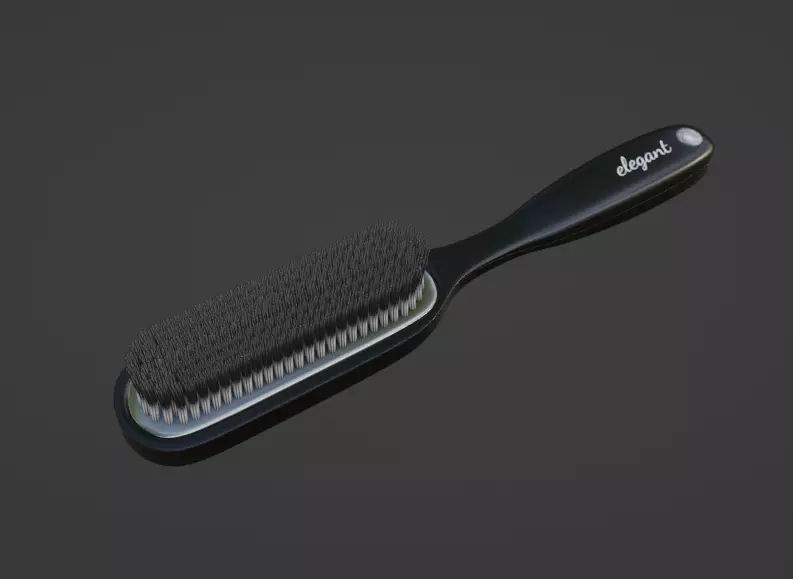 Combs and brushes Styling Brush Low-poly 3D model