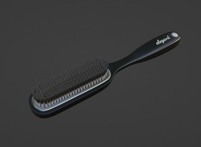 Combs and brushes Styling Brush Low-poly 3D model