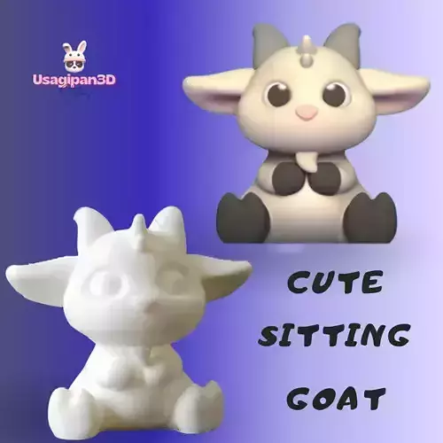 Cute Sitting Goat