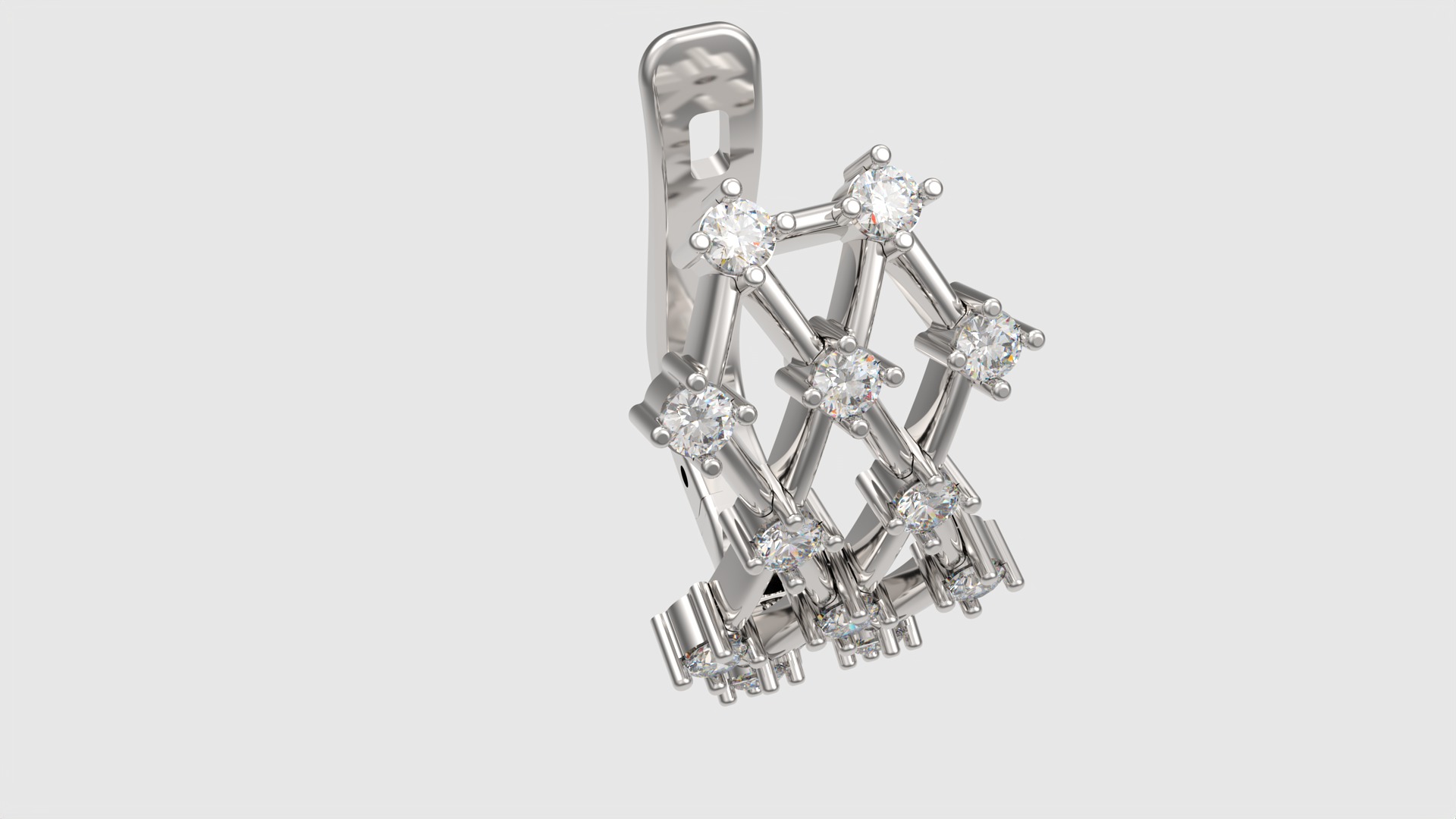 Geometric Modern Earrings JDBCo 3D print model_26