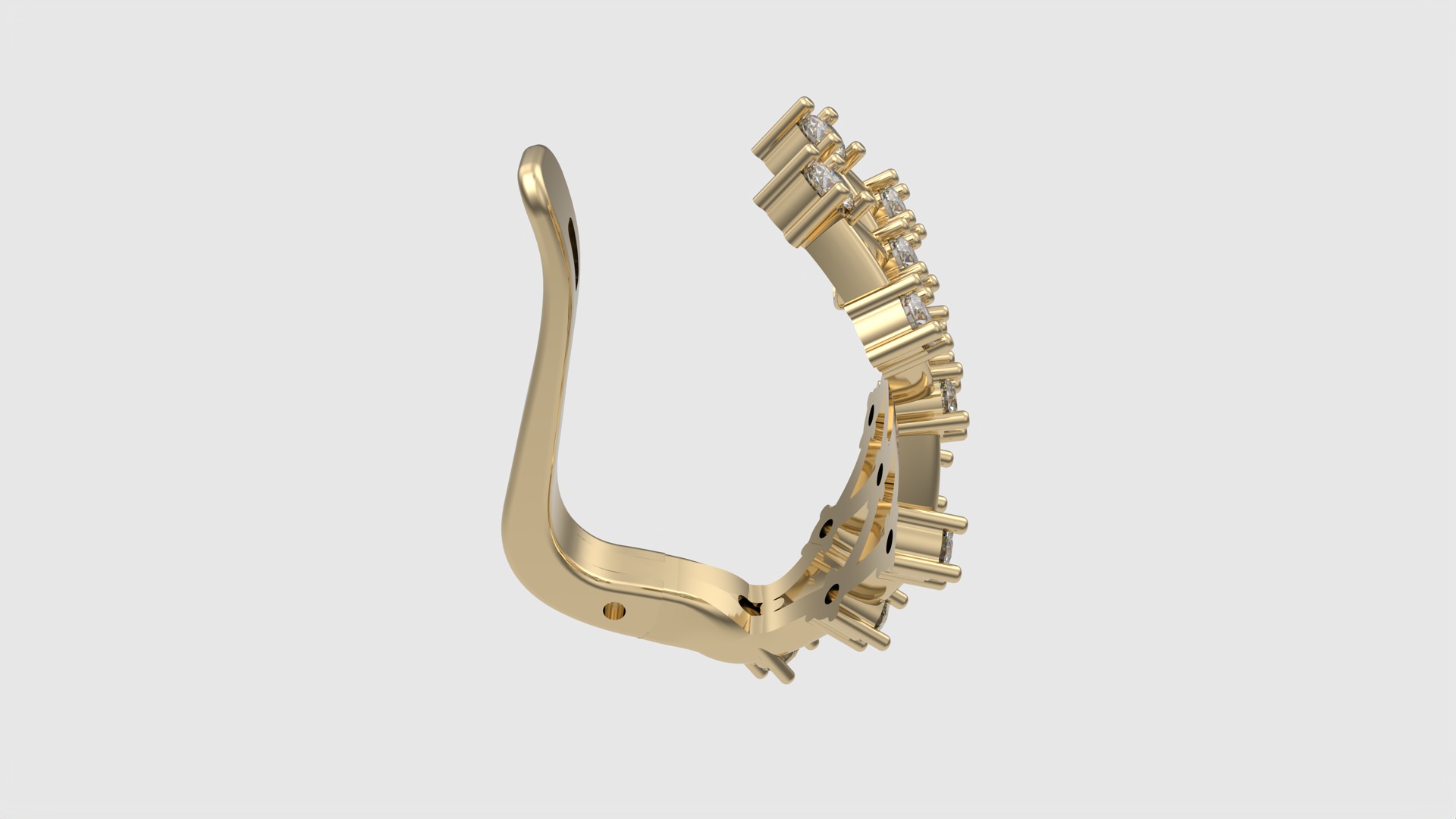 Geometric Modern Earrings JDBCo 3D print model_13