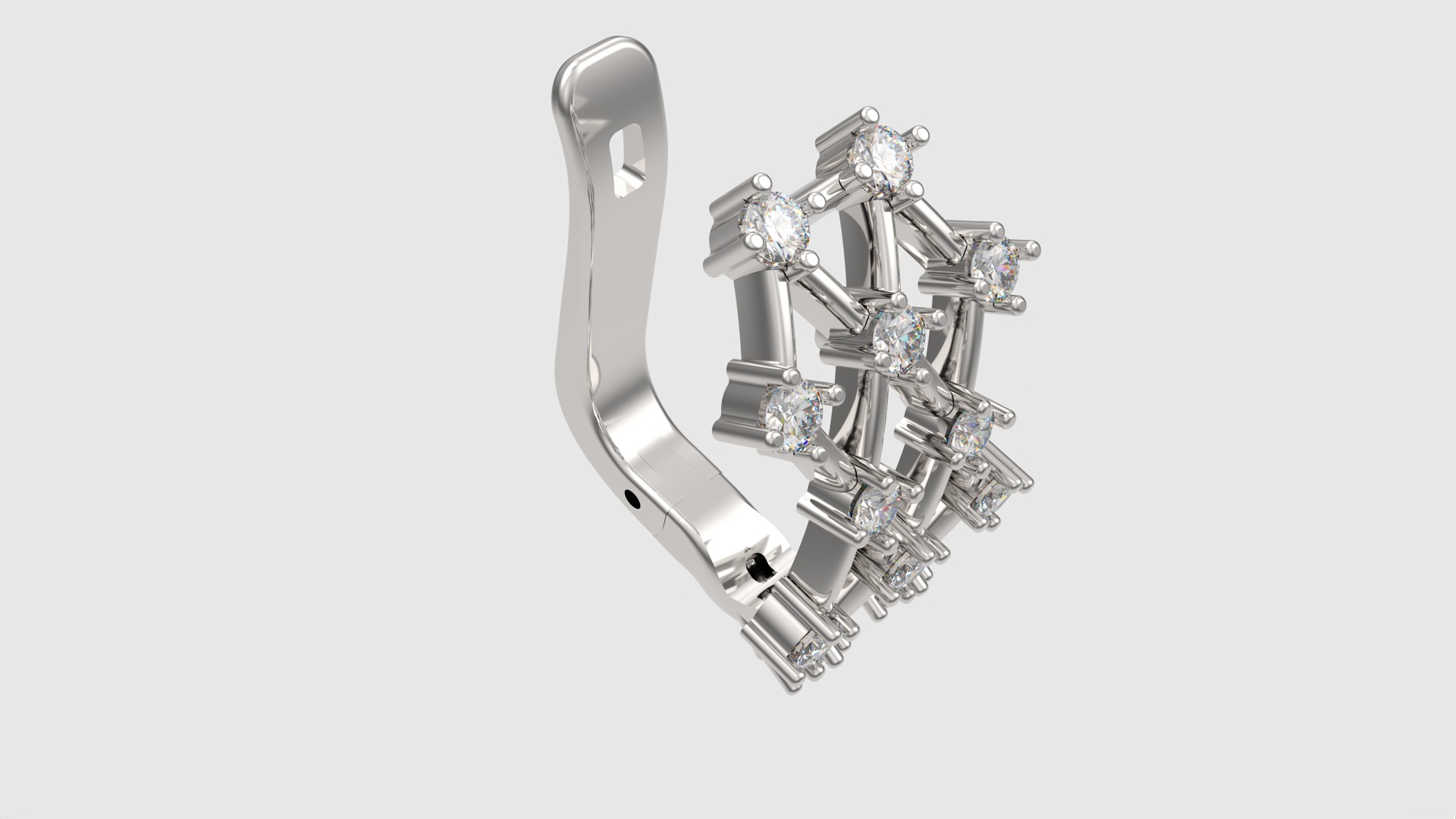 Geometric Modern Earrings JDBCo 3D print model_27