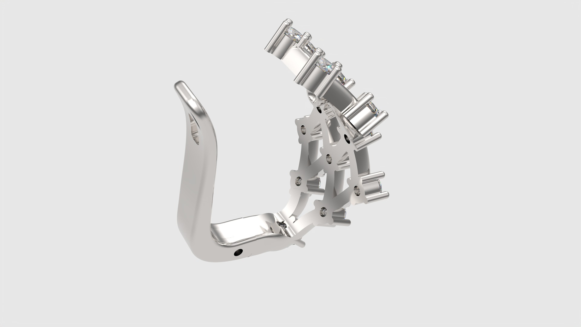 Geometric Modern Earrings JDBCo 3D print model_30