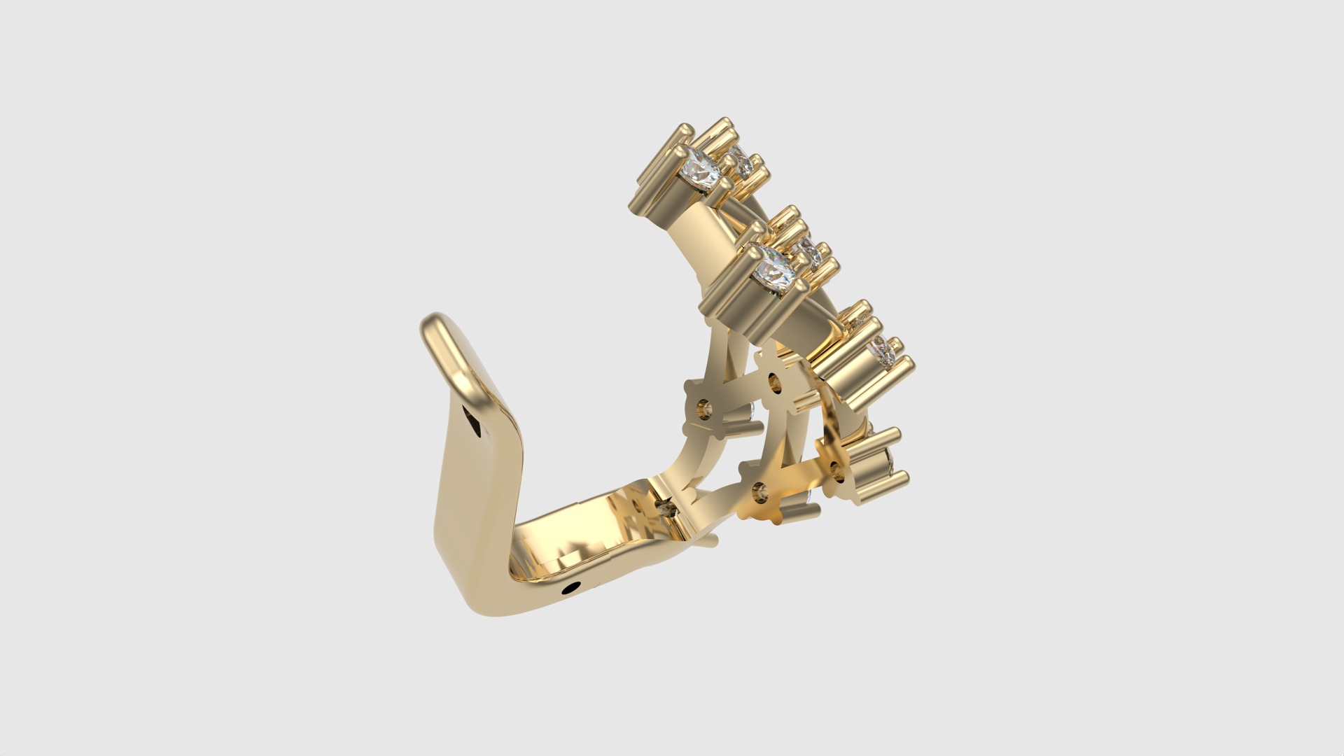 Geometric Modern Earrings JDBCo 3D print model_15