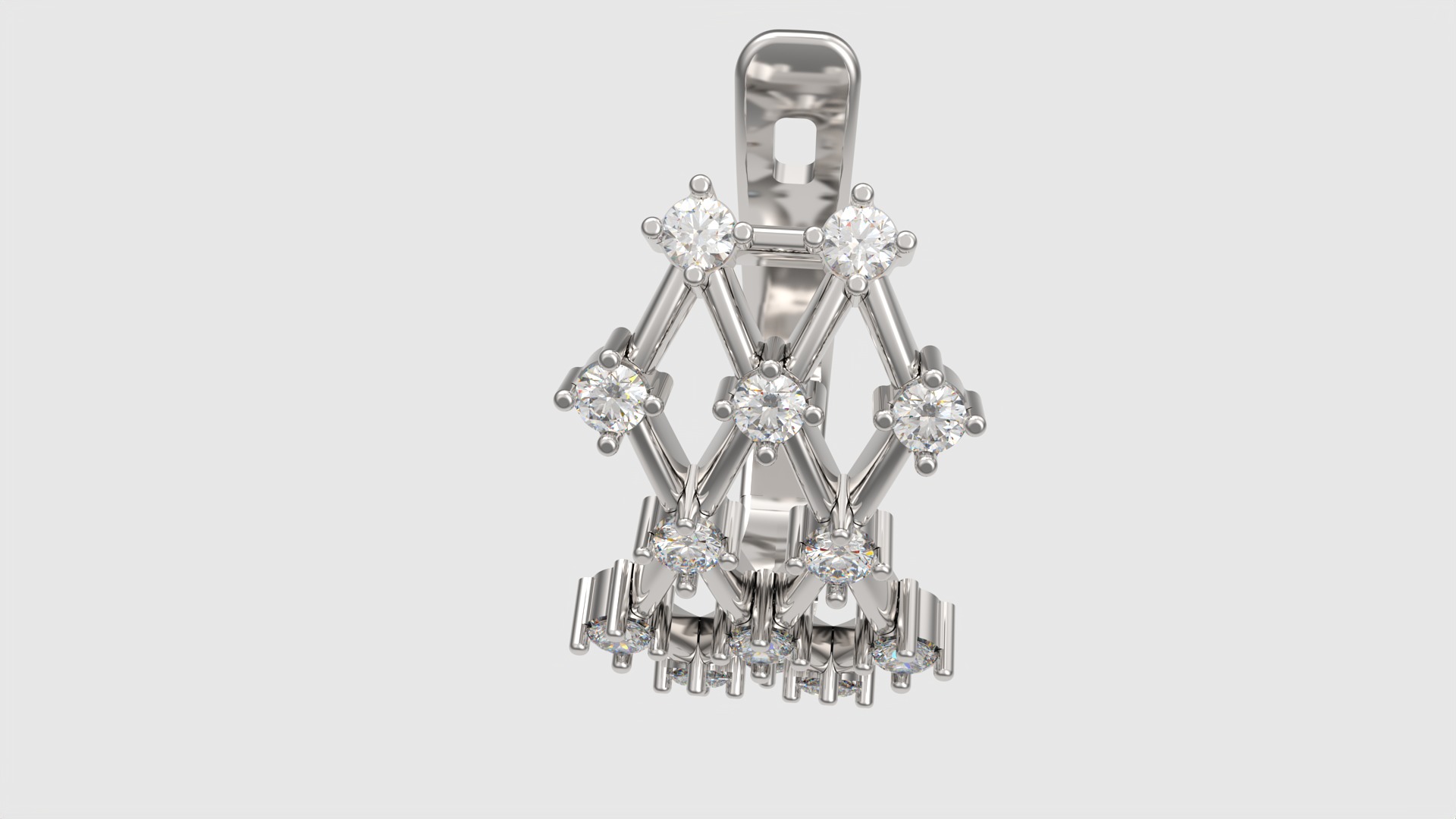 Geometric Modern Earrings JDBCo 3D print model_25