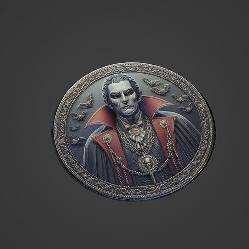 Vlad Dracula Medallion 3D print model