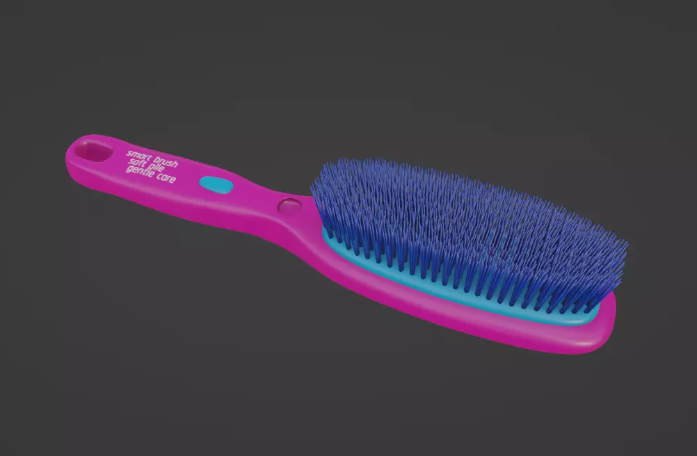 Pet accessories Pet Grooming Brush Low-poly 3D model