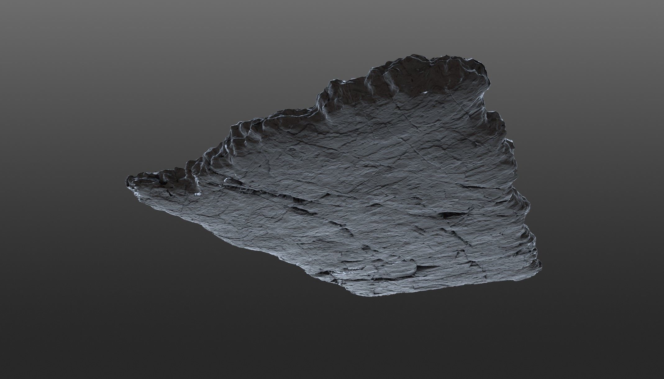 Sushi Salmon Roll and Elegant Modern Stone Planes Low-poly 3D model_17