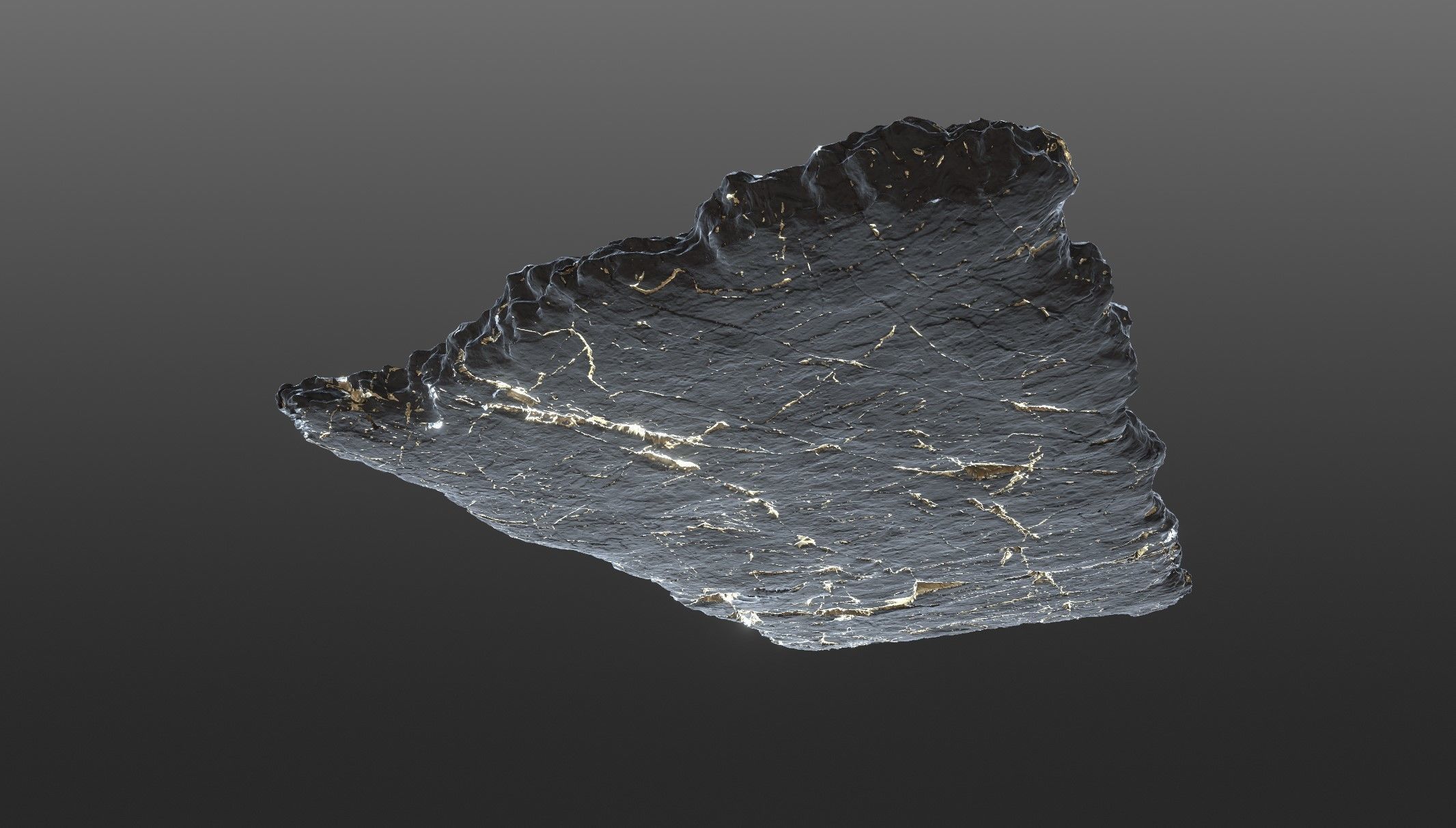 Sushi Salmon Roll and Elegant Modern Stone Planes Low-poly 3D model_11