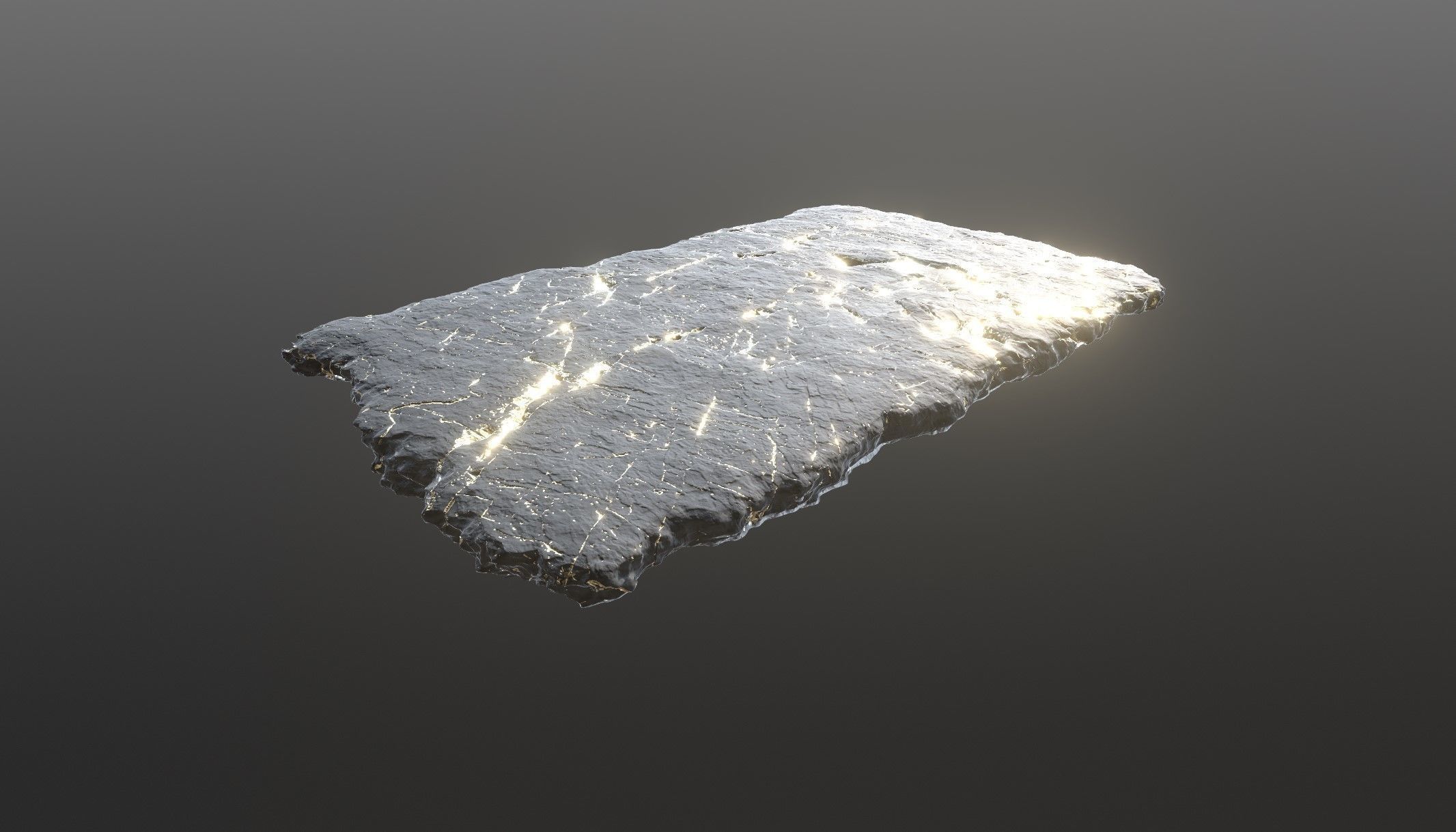 Sushi Salmon Roll and Elegant Modern Stone Planes Low-poly 3D model_15