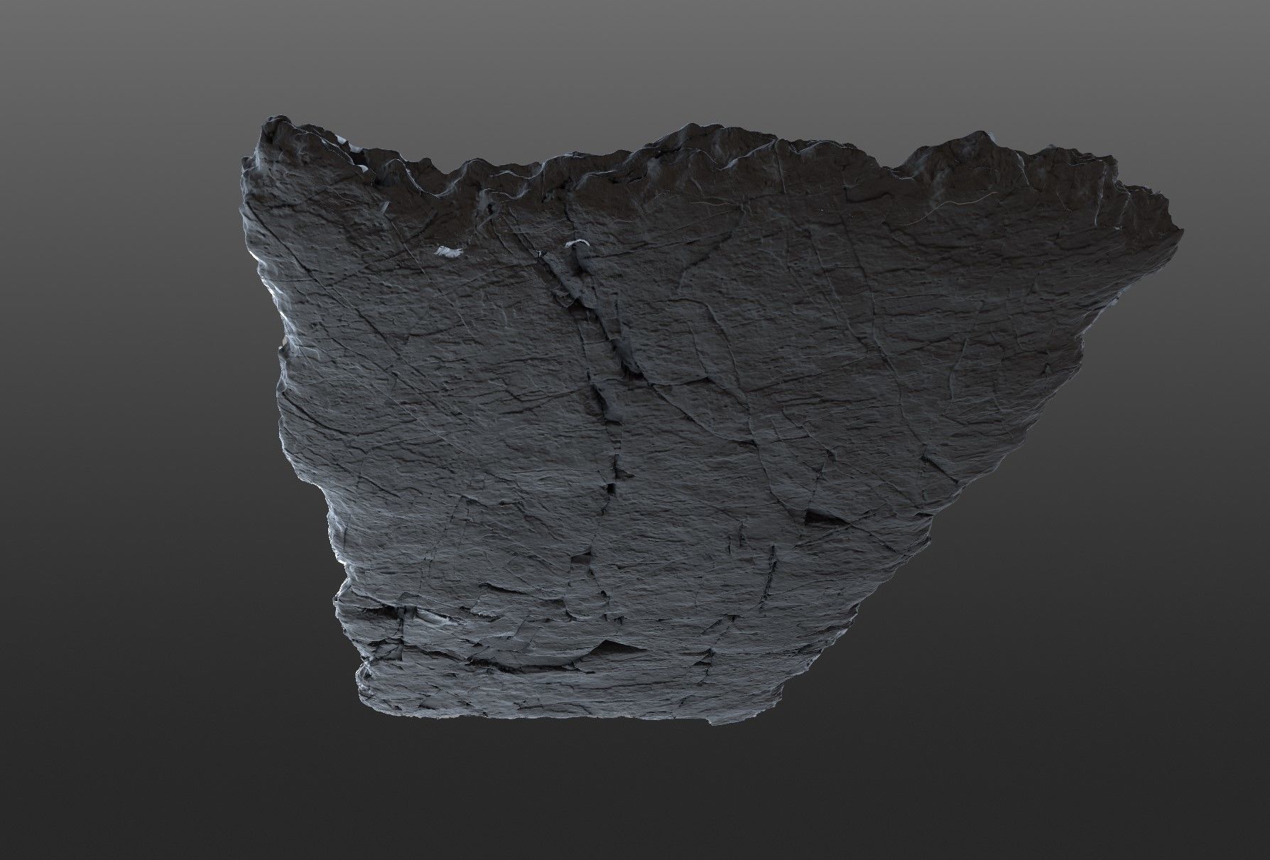 Sushi Salmon Roll and Elegant Modern Stone Planes Low-poly 3D model_14