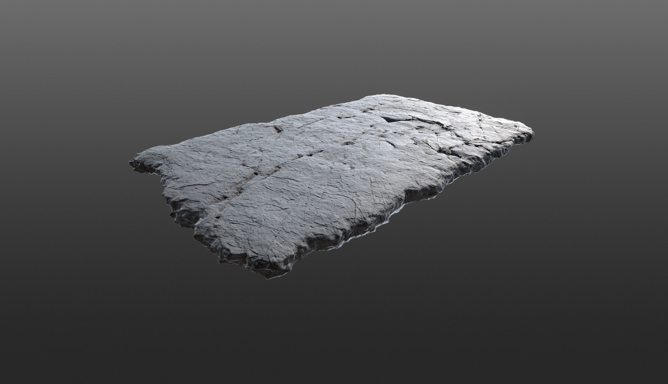 Sushi Salmon Roll and Elegant Modern Stone Planes Low-poly 3D model_20