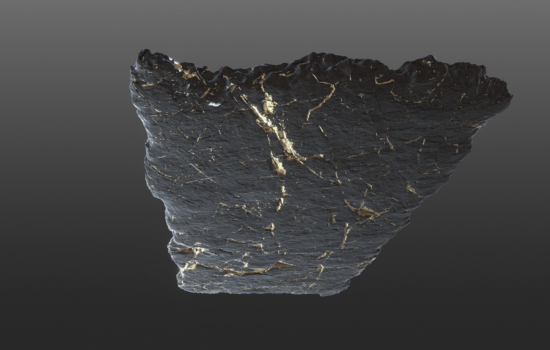 Sushi Salmon Roll and Elegant Modern Stone Planes Low-poly 3D model_13