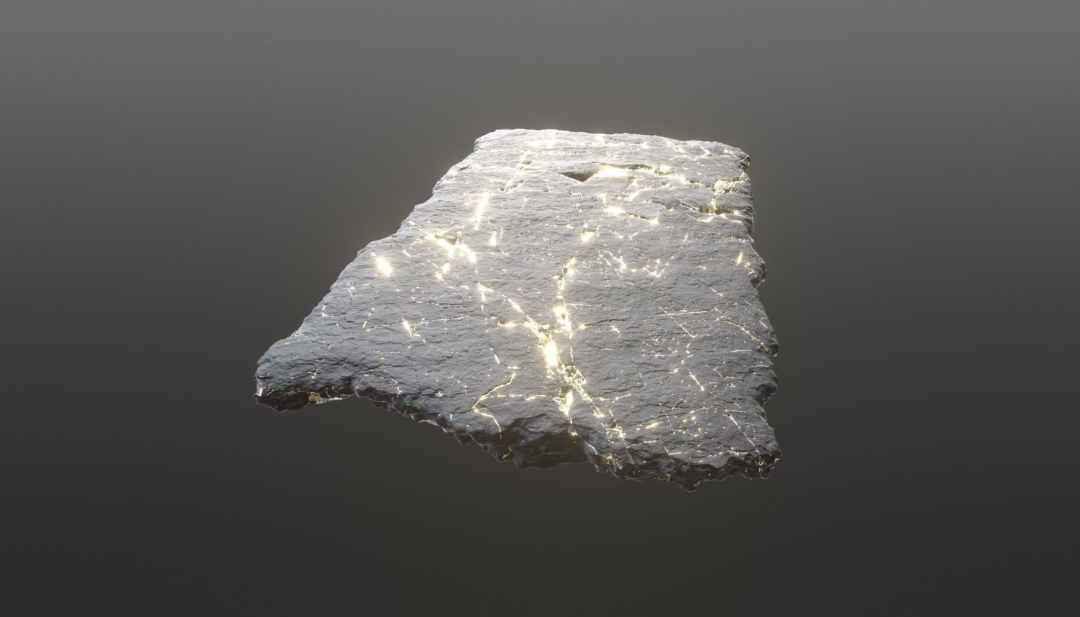 Sushi Salmon Roll and Elegant Modern Stone Planes Low-poly 3D model_19