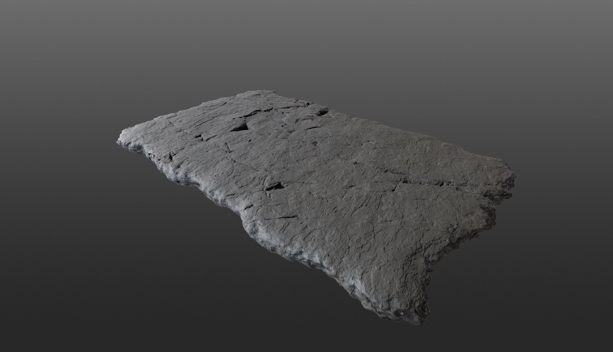 Sushi Salmon Roll and Elegant Modern Stone Planes Low-poly 3D model_9