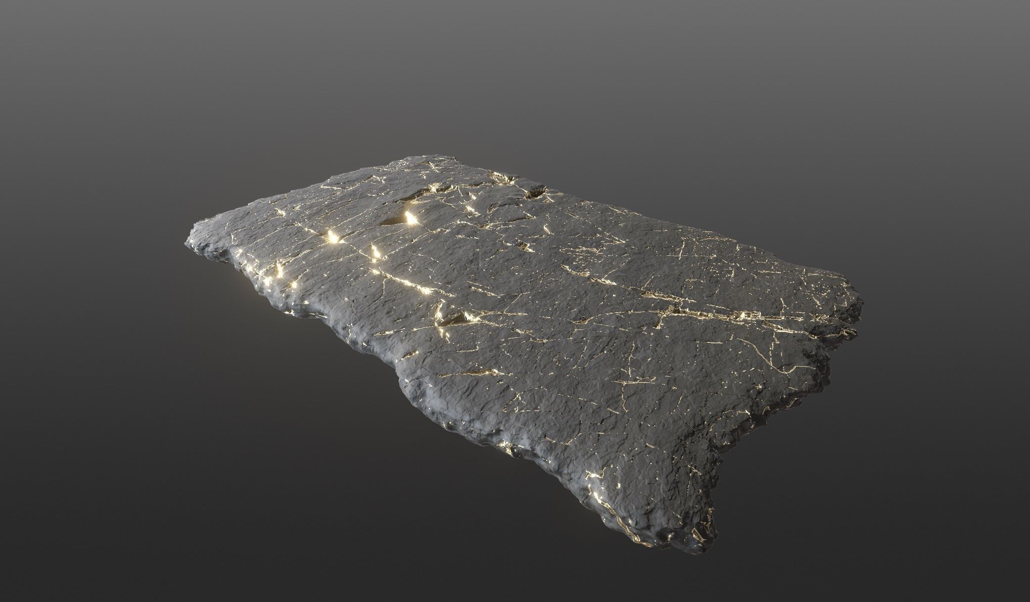 Sushi Salmon Roll and Elegant Modern Stone Planes Low-poly 3D model_12