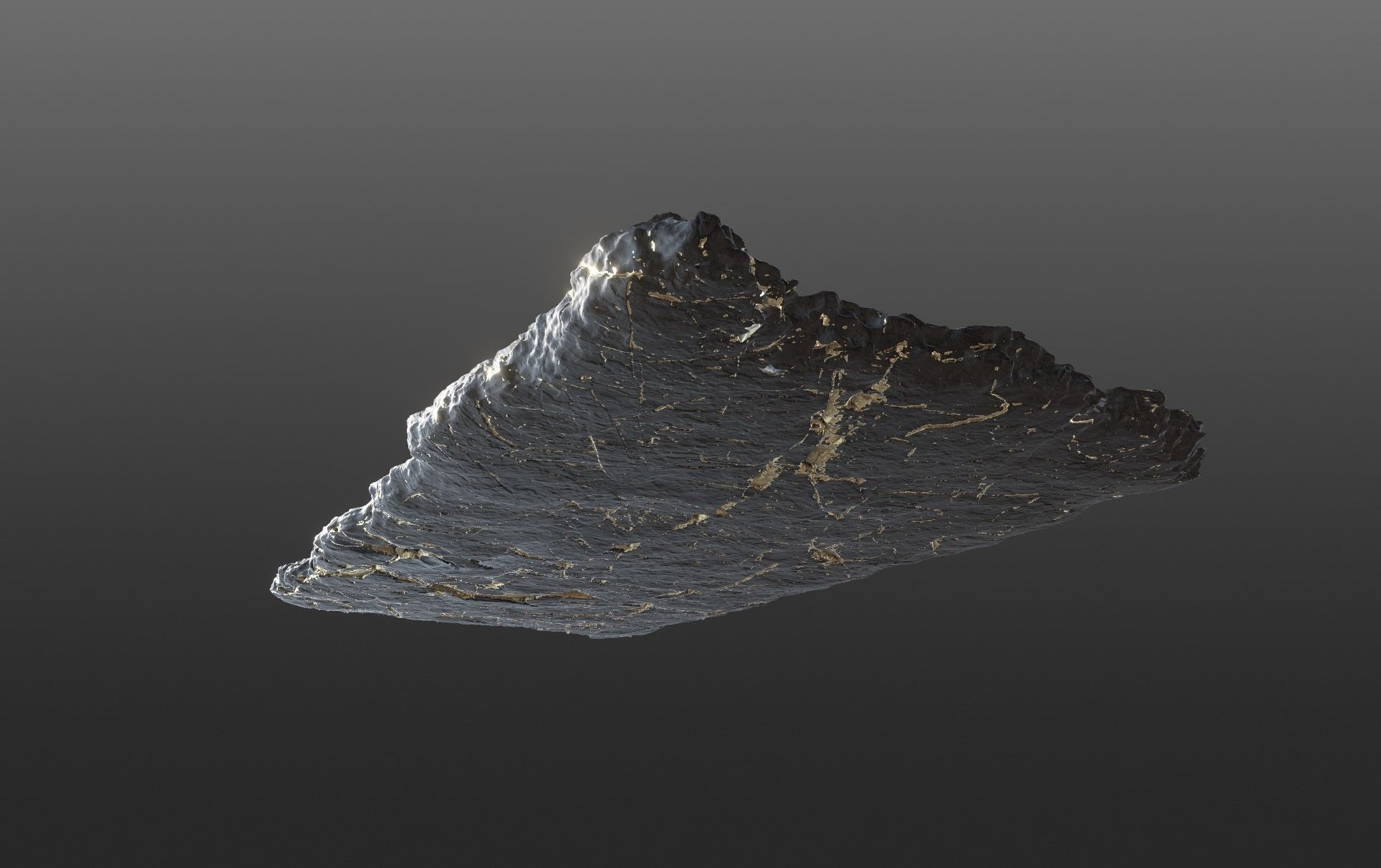 Sushi Salmon Roll and Elegant Modern Stone Planes Low-poly 3D model_8